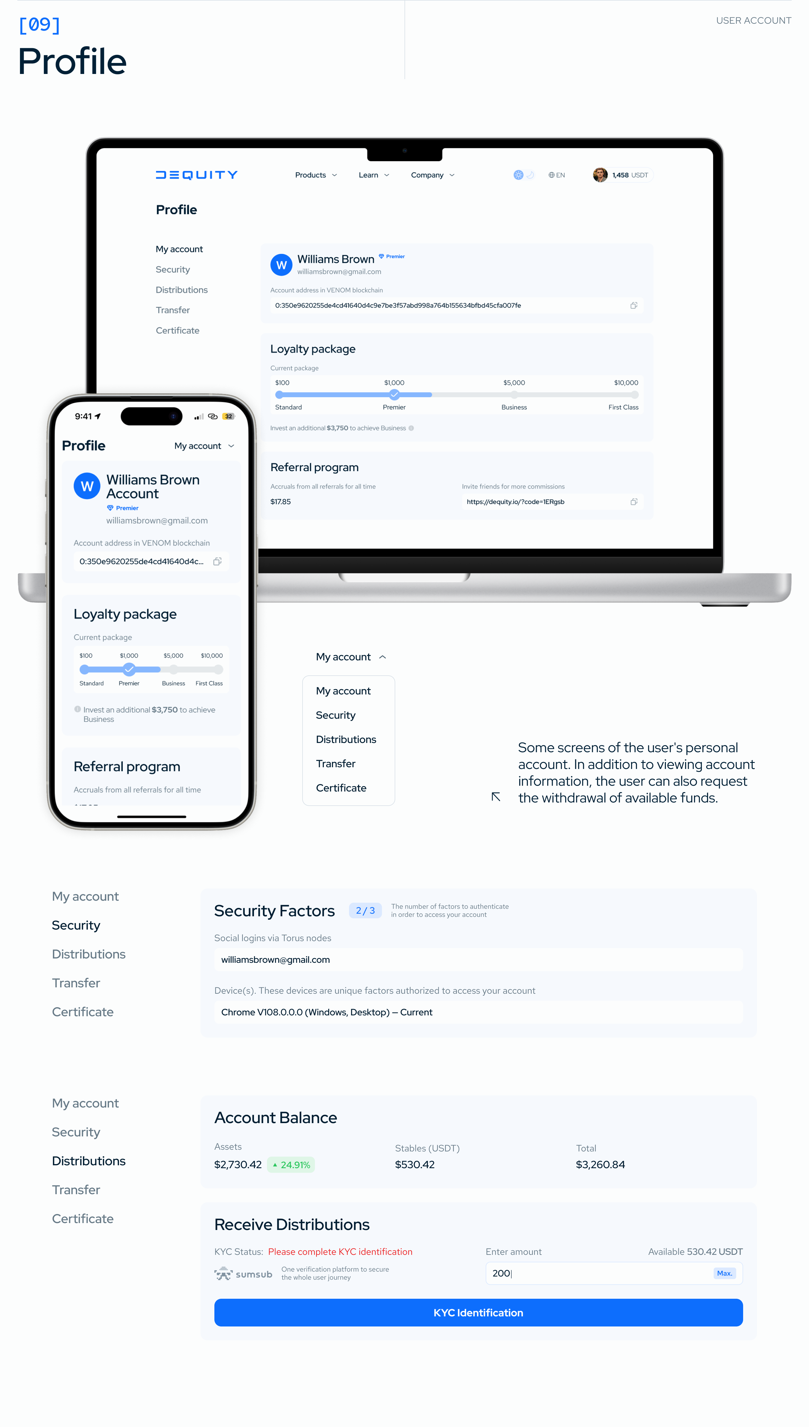 dEquity — Fintech App | Commercial — Изображение №11 — Интерфейсы на Dprofile