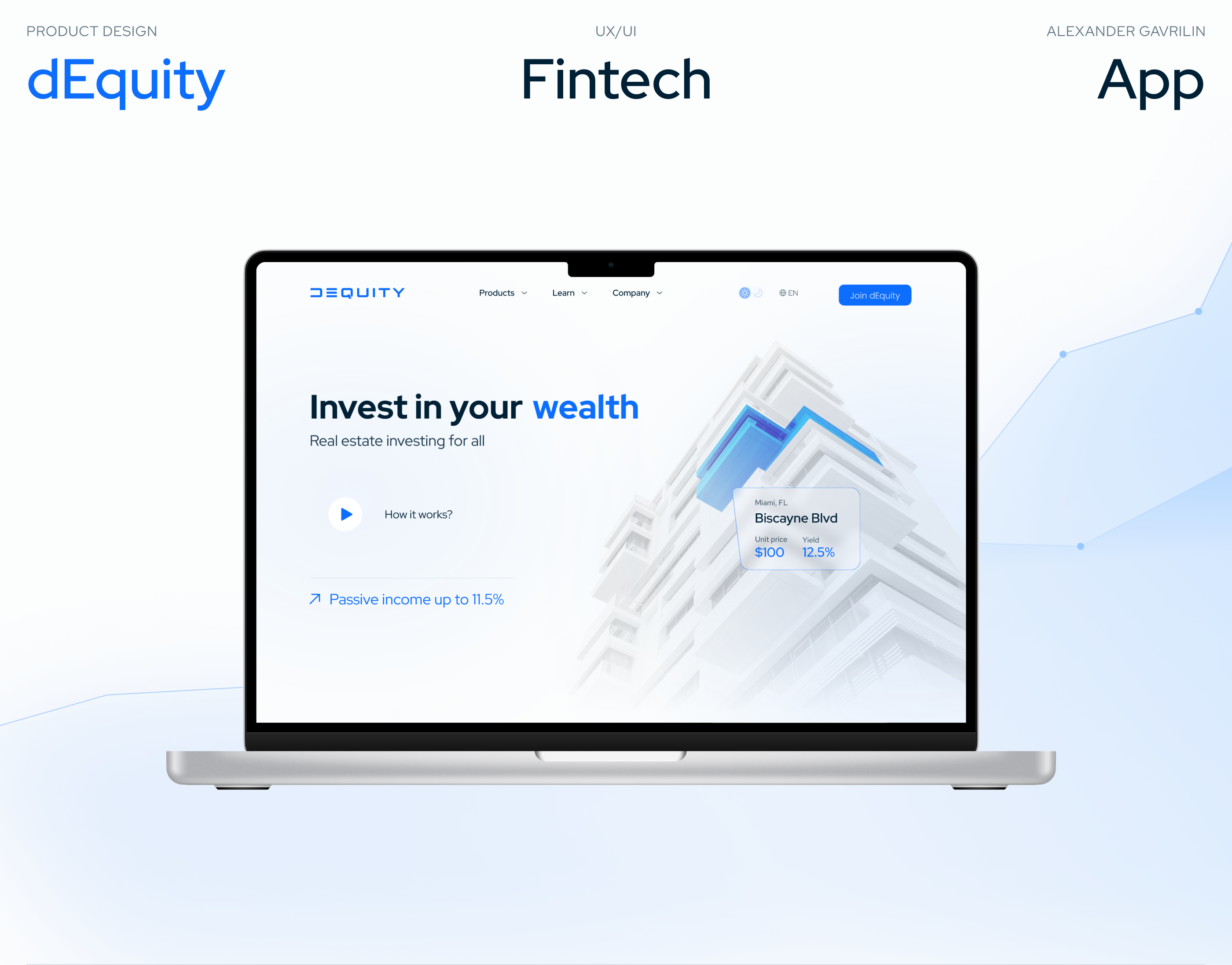 dEquity — Fintech App | Commercial — Изображение №1 — Интерфейсы на Dprofile