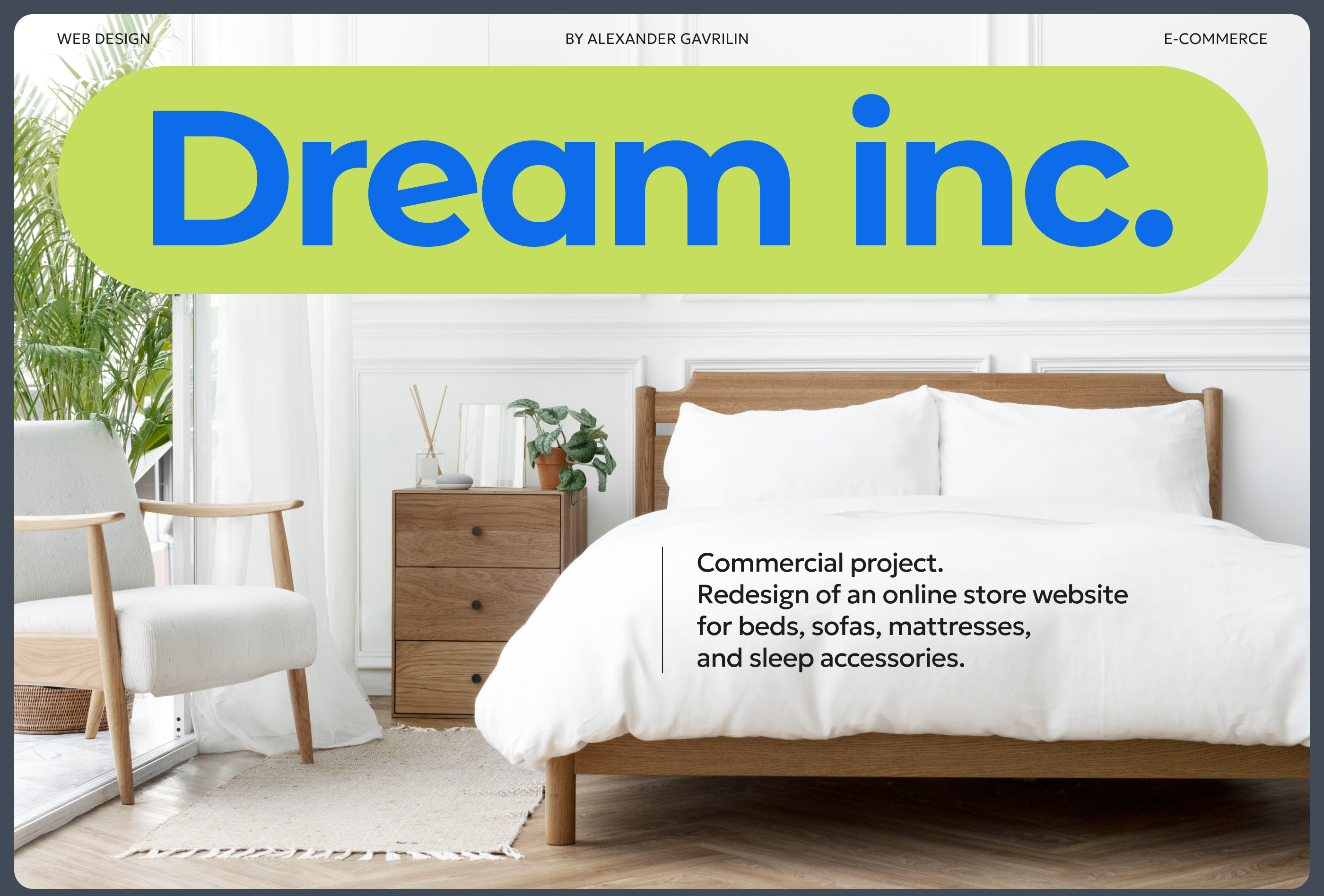 Dream inc. | Ecommerce Web Design — Изображение №1 — Интерфейсы на Dprofile