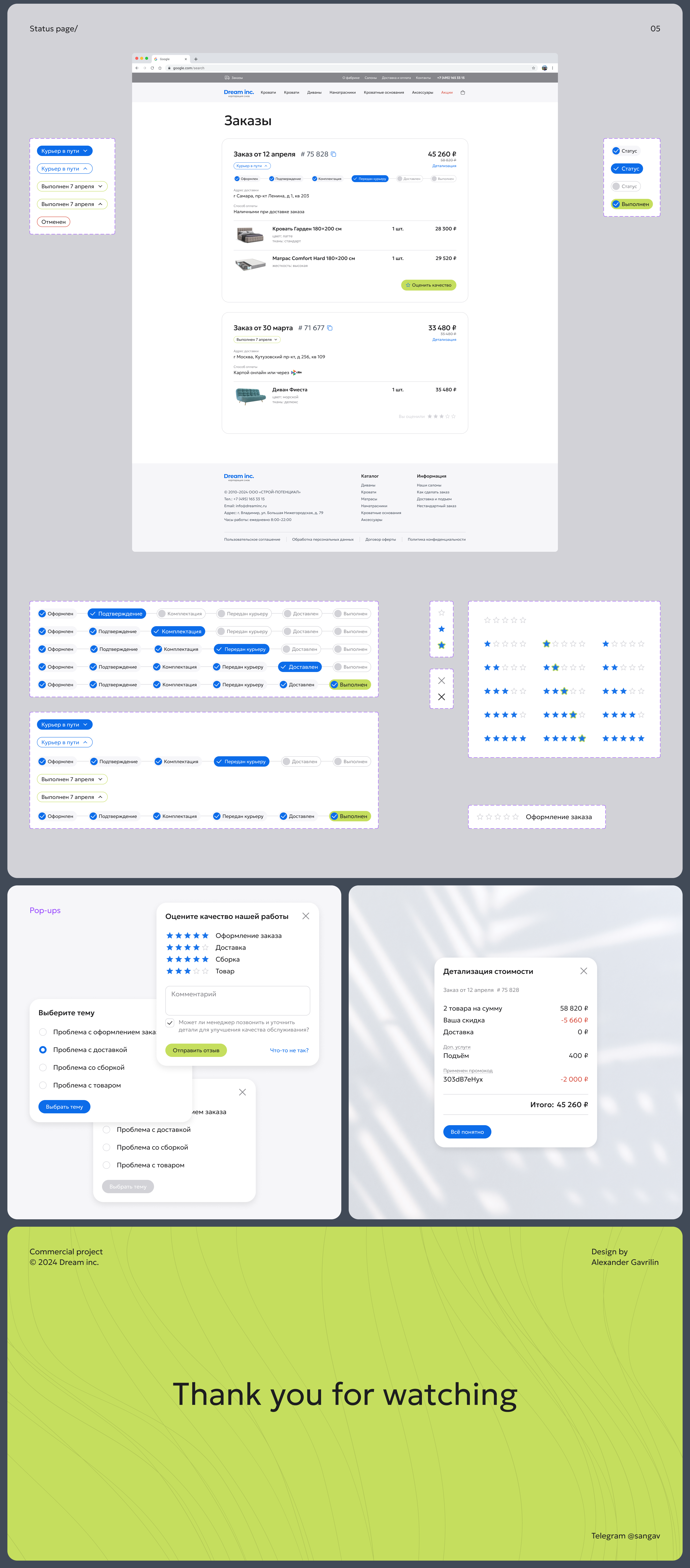 Dream inc. | Ecommerce Web Design — Изображение №6 — Интерфейсы на Dprofile