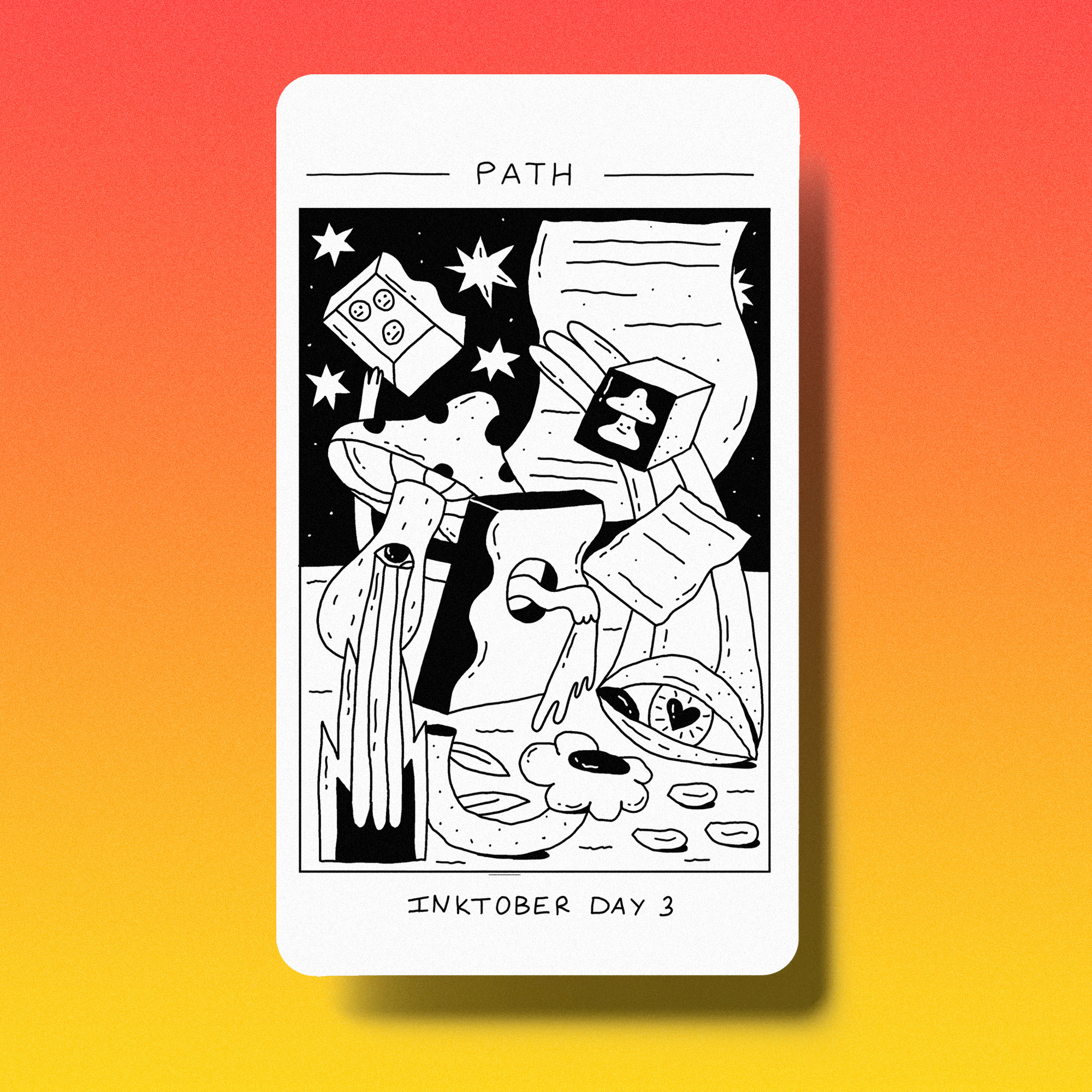 Метафорические карты - иллюстрации INKTOBER — Изображение №16 — Иллюстрация на Dprofile