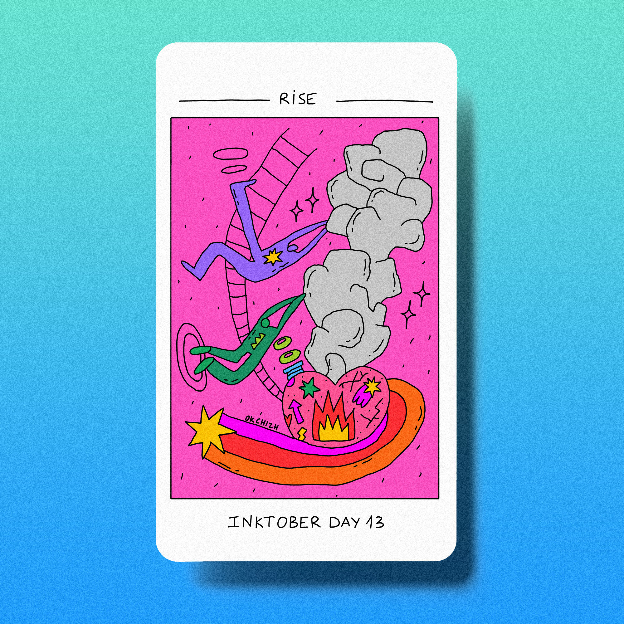 Метафорические карты - иллюстрации INKTOBER — Изображение №35 — Иллюстрация на Dprofile