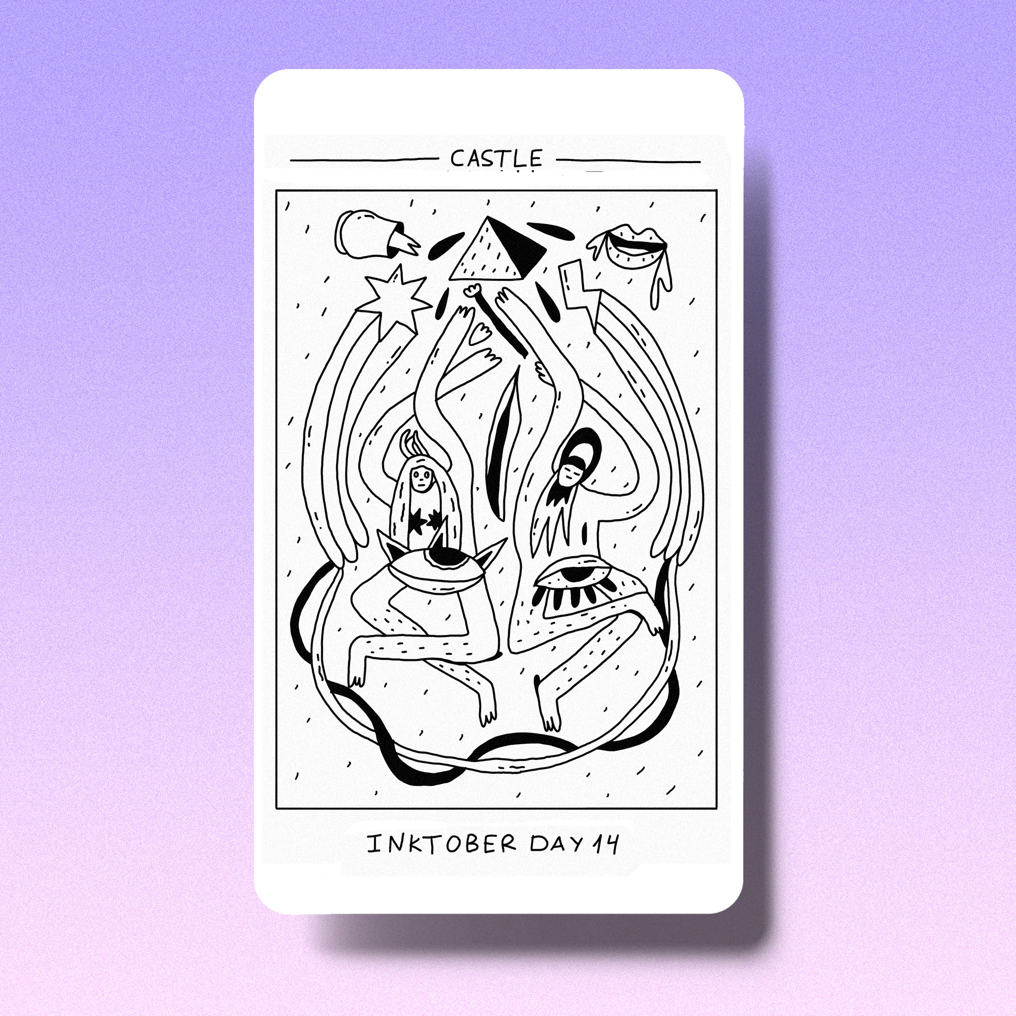 Метафорические карты - иллюстрации INKTOBER — Изображение №5 — Иллюстрация на Dprofile