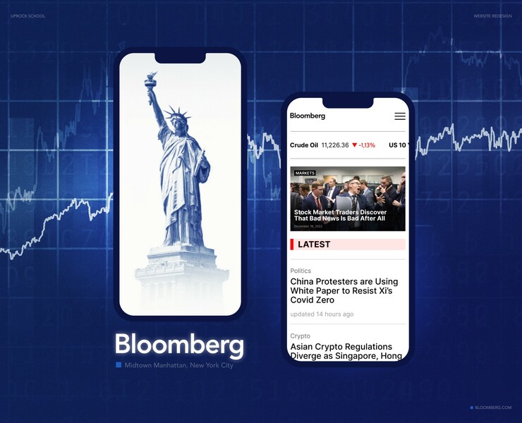 Bloomberg.com — website redesign — Интерфейсы, Анимация на Dprofile