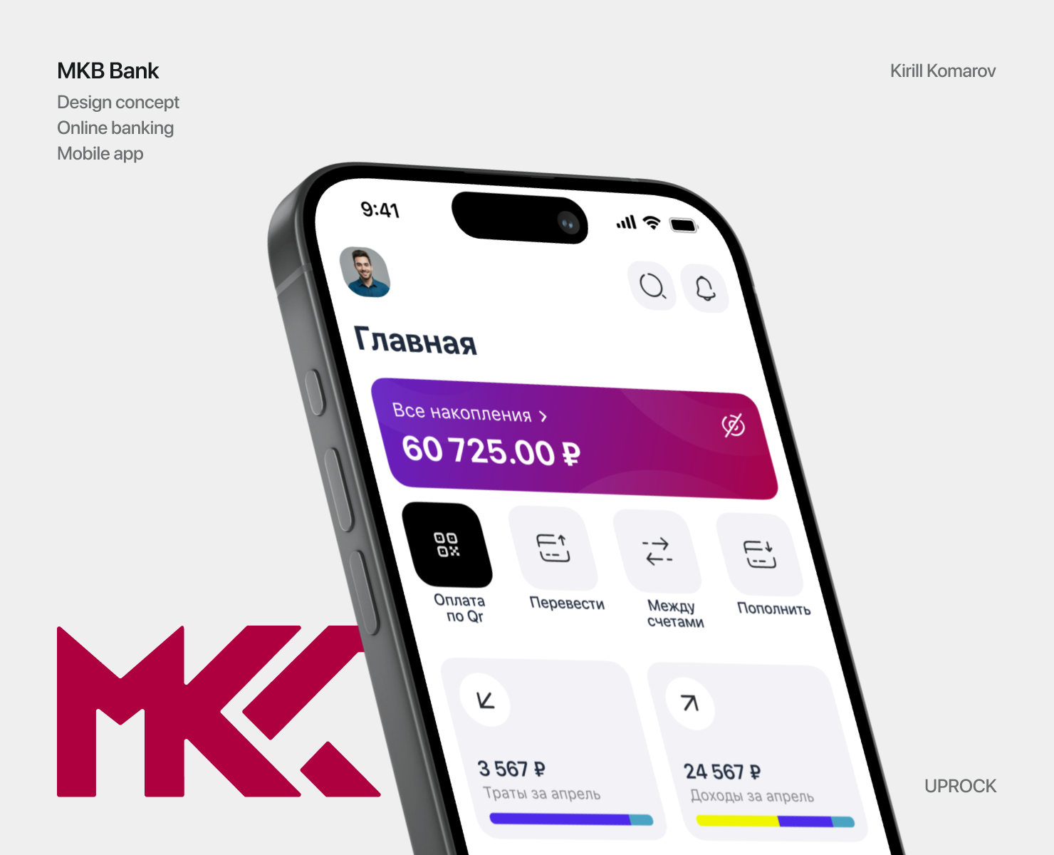 МКБ Банк | Мобильное приложение банка — Интерфейсы на Dprofile