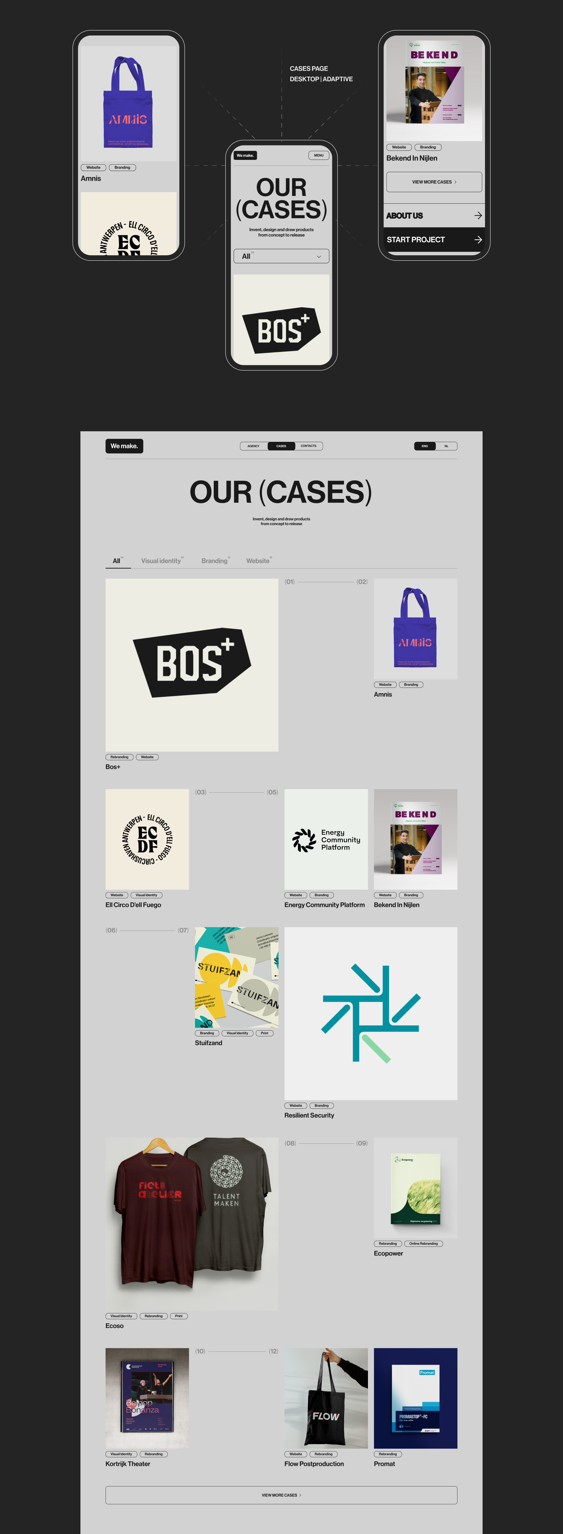 WEMAKE.BE |Website redesign — Изображение №5 — Интерфейсы, Анимация на Dprofile
