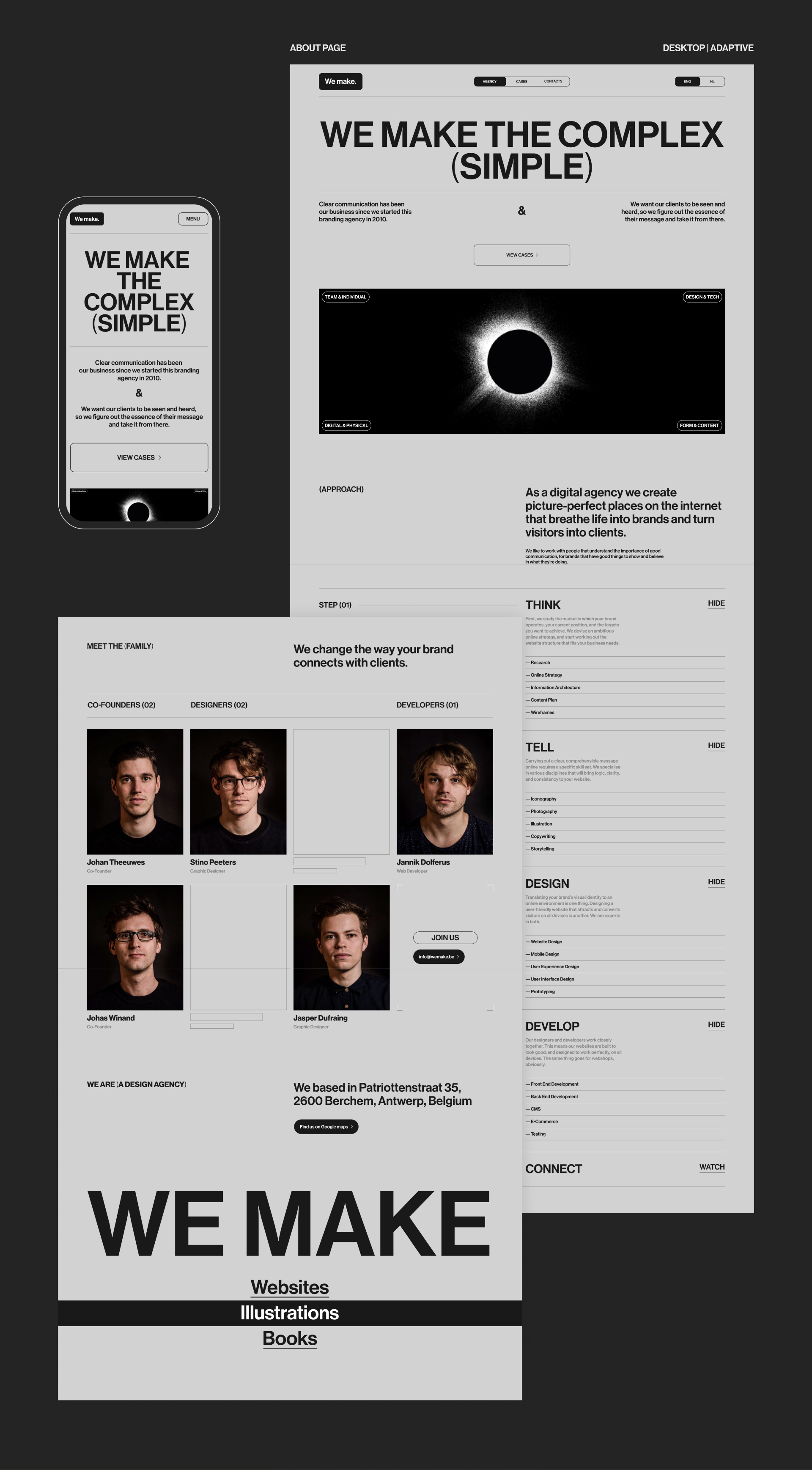 WEMAKE.BE |Website redesign — Изображение №10 — Интерфейсы, Анимация на Dprofile