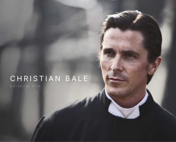 CHRISTIAN BALE | Personal website — Интерфейсы, Анимация на Dprofile