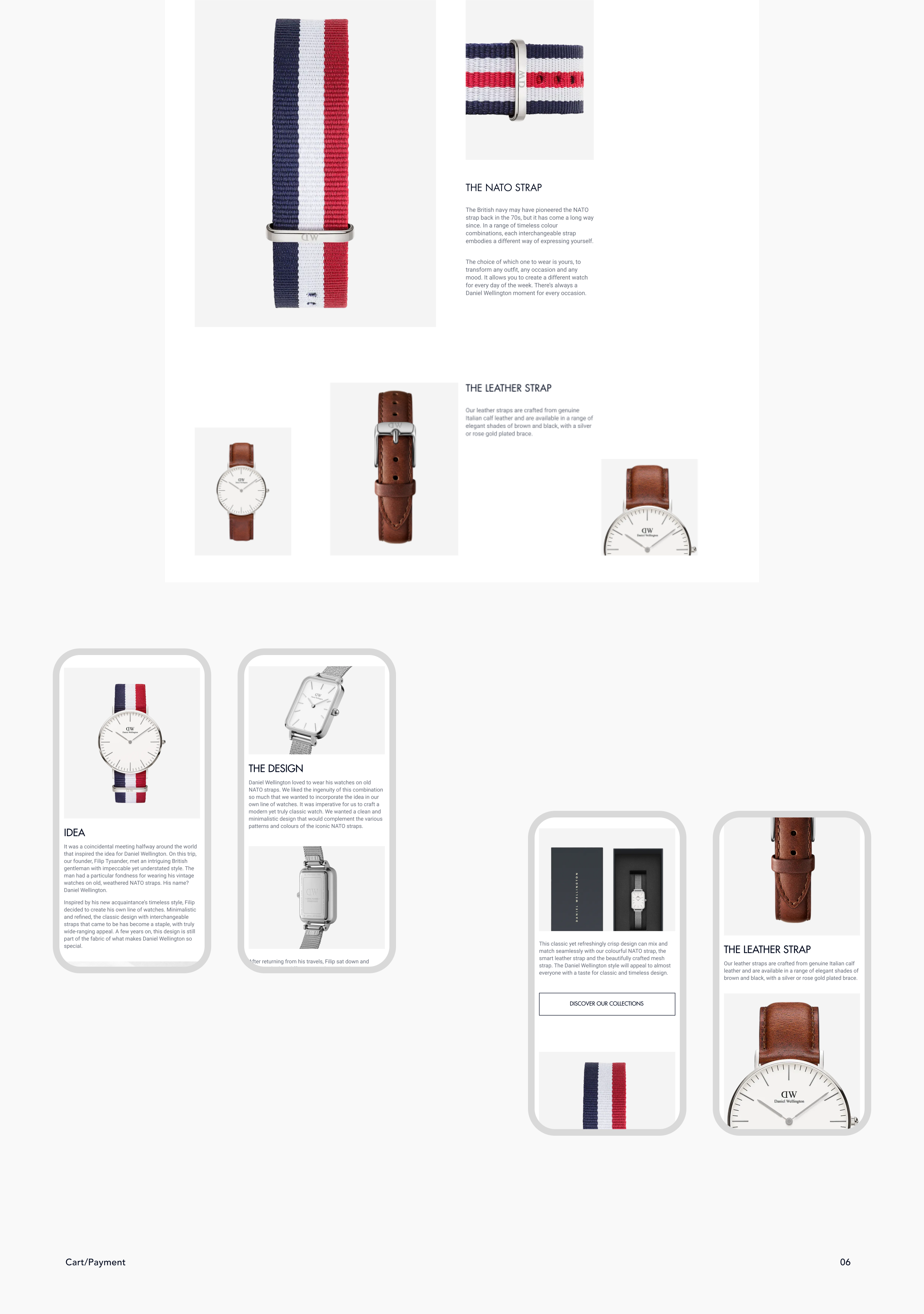 Daniel Wellington (Watches) | redesign — Изображение №8 — Интерфейсы, Анимация на Dprofile
