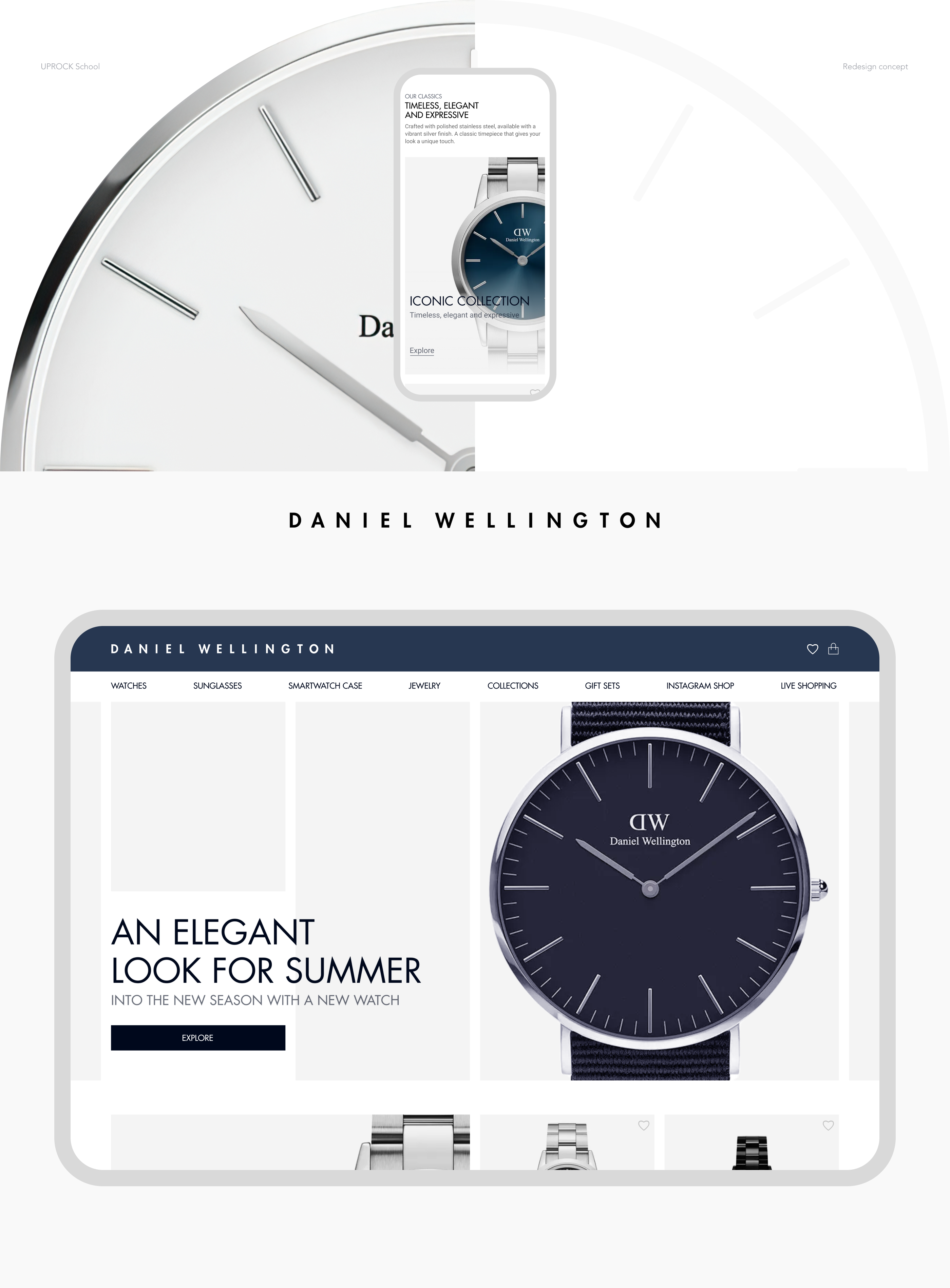 Daniel Wellington (Watches) | redesign — Изображение №1 — Интерфейсы, Анимация на Dprofile