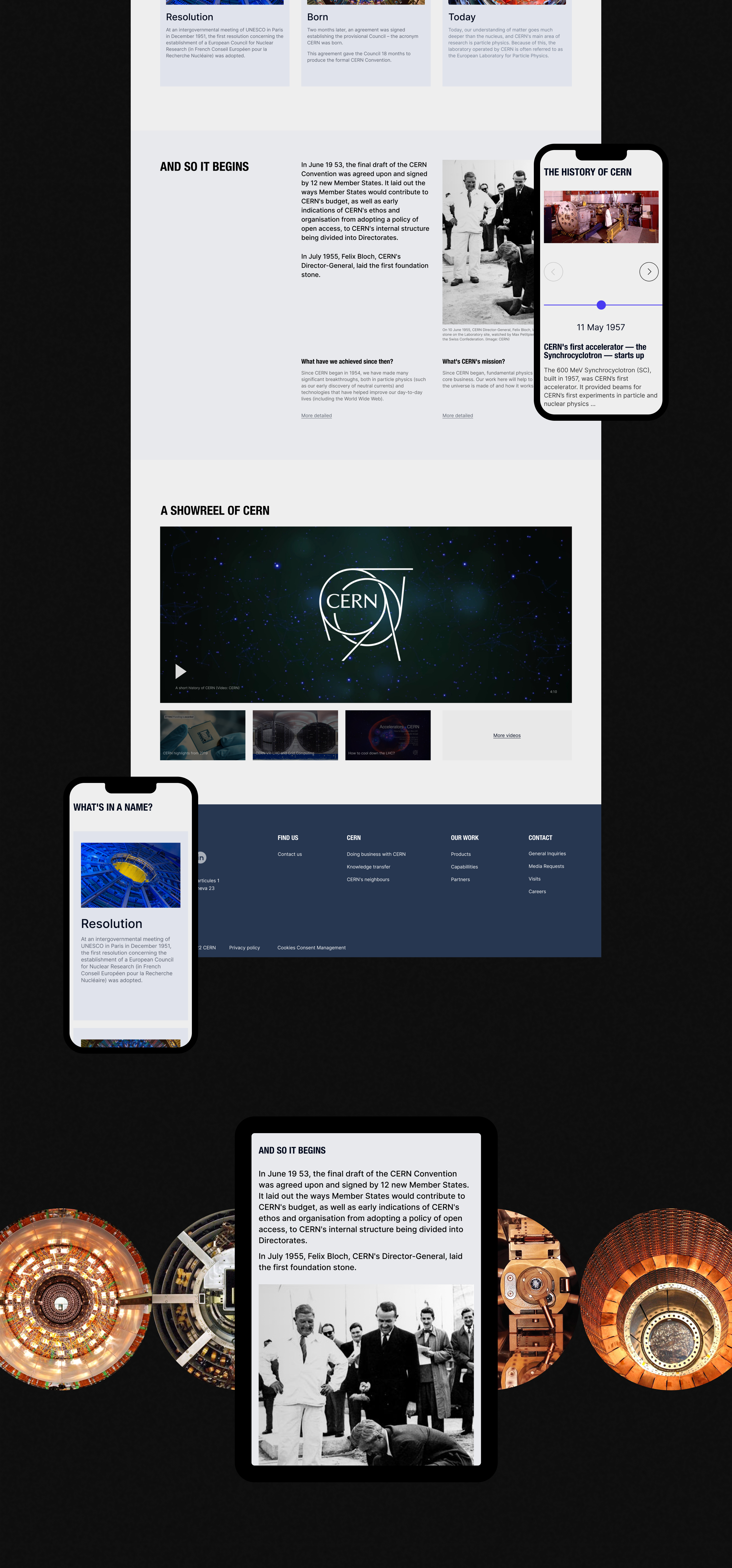 CERN — website redesign | home.cern — Изображение №2 — Интерфейсы, Анимация на Dprofile