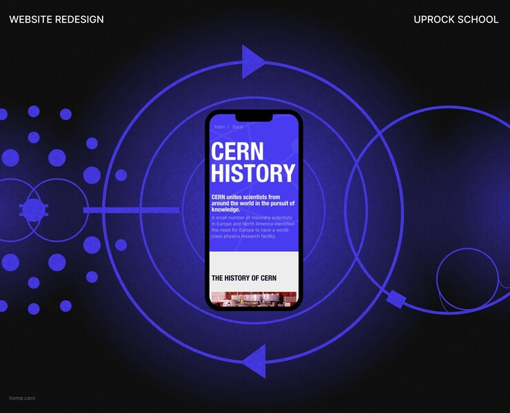 CERN — website redesign | home.cern — Интерфейсы, Анимация на Dprofile