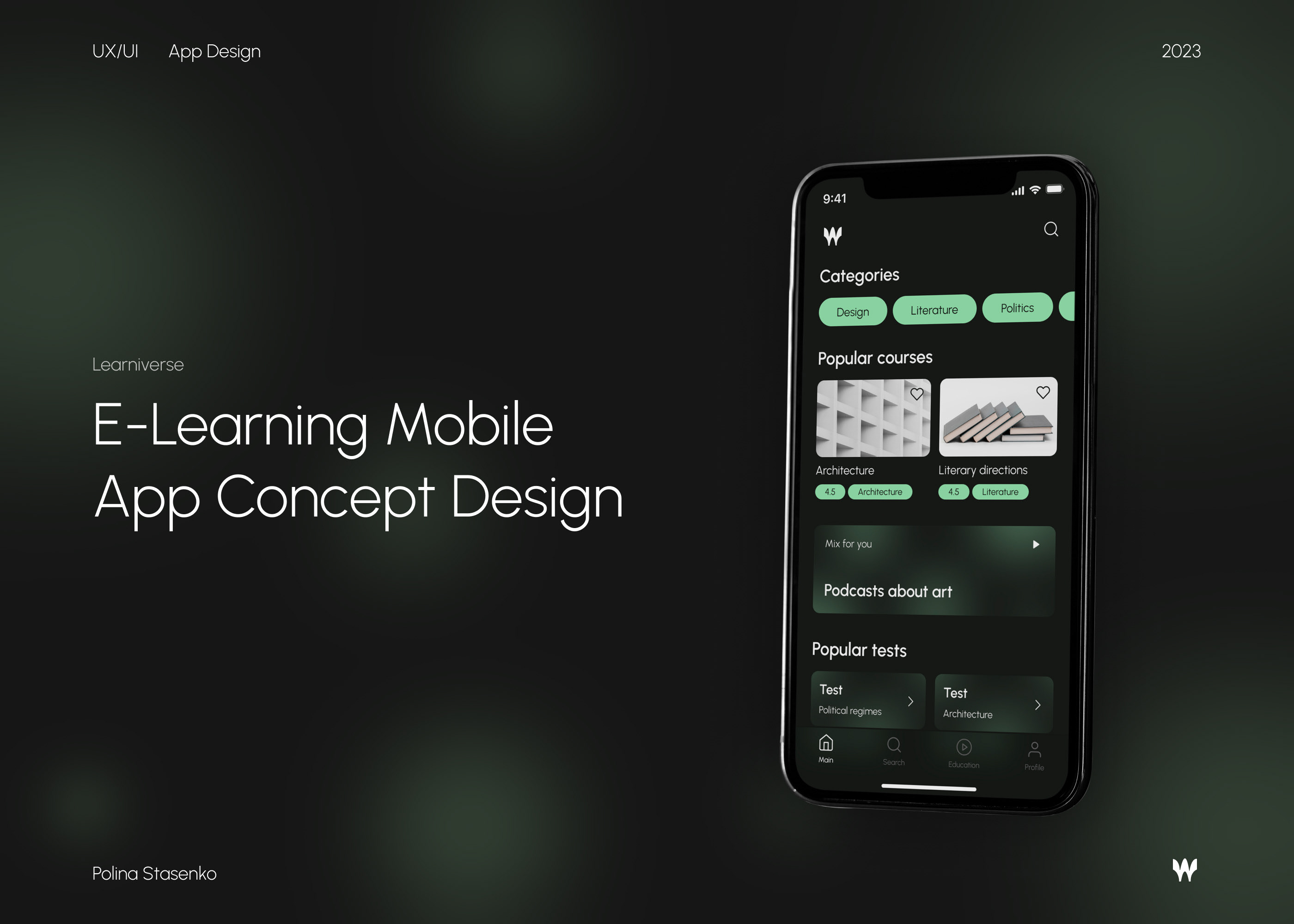 Learniverse Learning App — Изображение №1 — Интерфейсы на Dprofile
