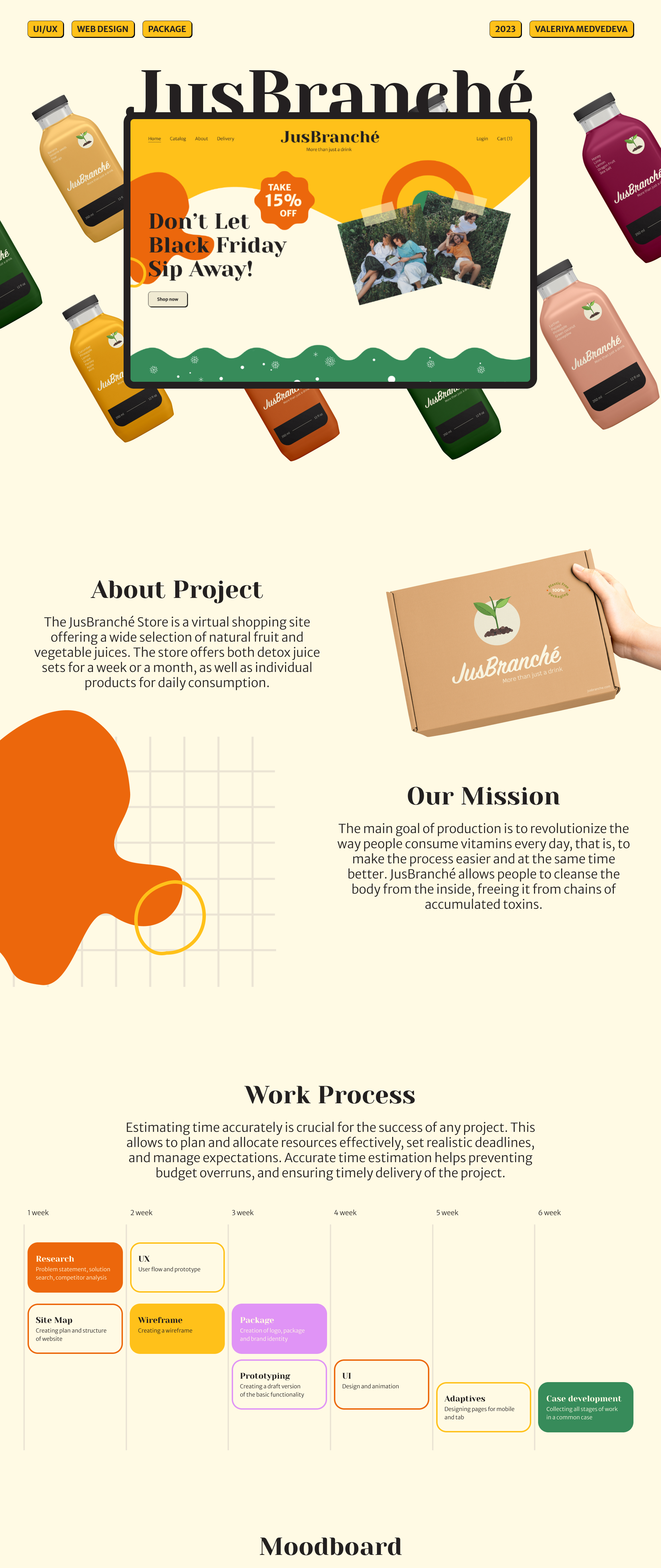 JusBranché: UI/UX Design | Package — Изображение №1 — Интерфейсы, Брендинг на Dprofile