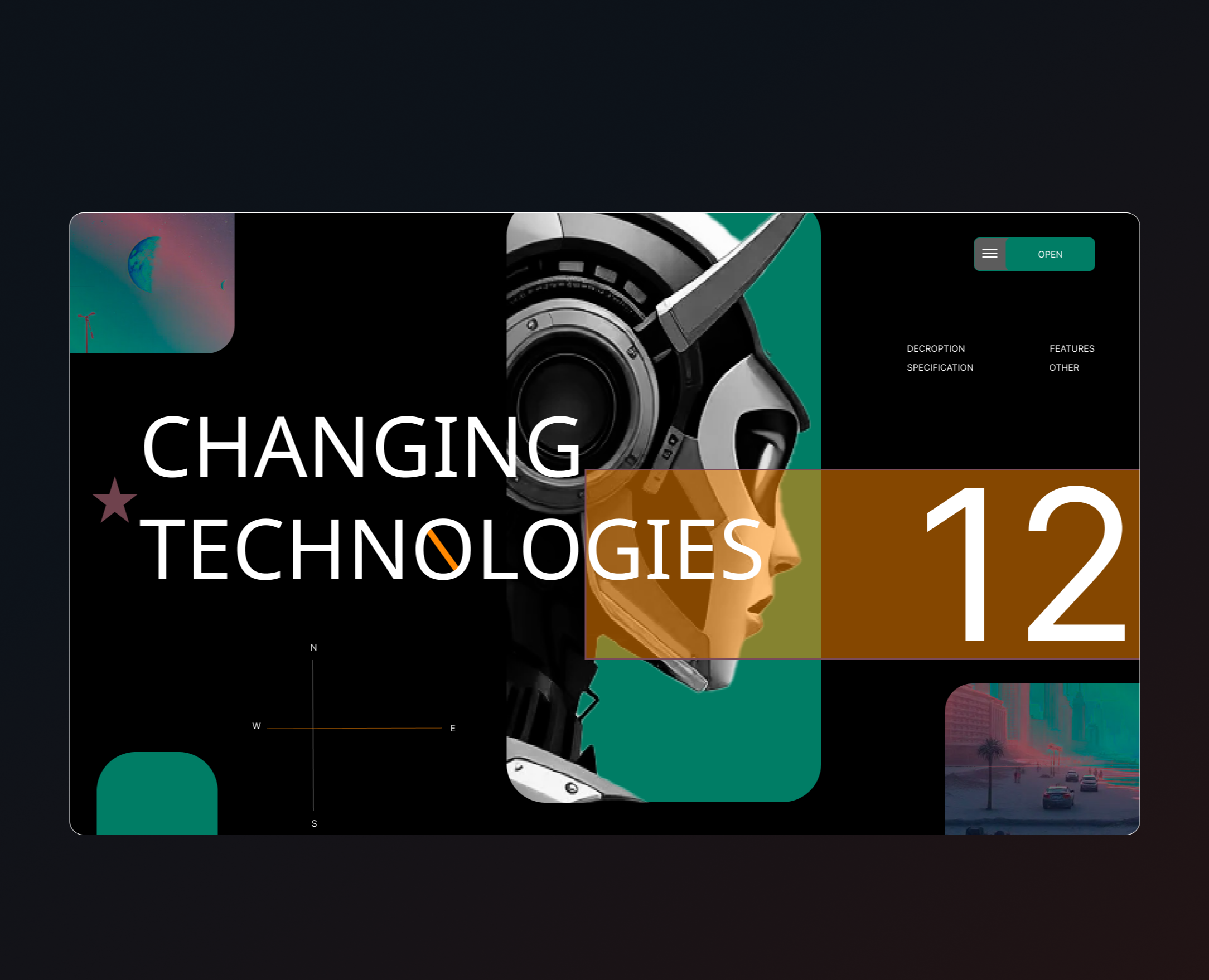 CHANGING TECHNOLOGIES — Интерфейсы, Иллюстрация на Dprofile