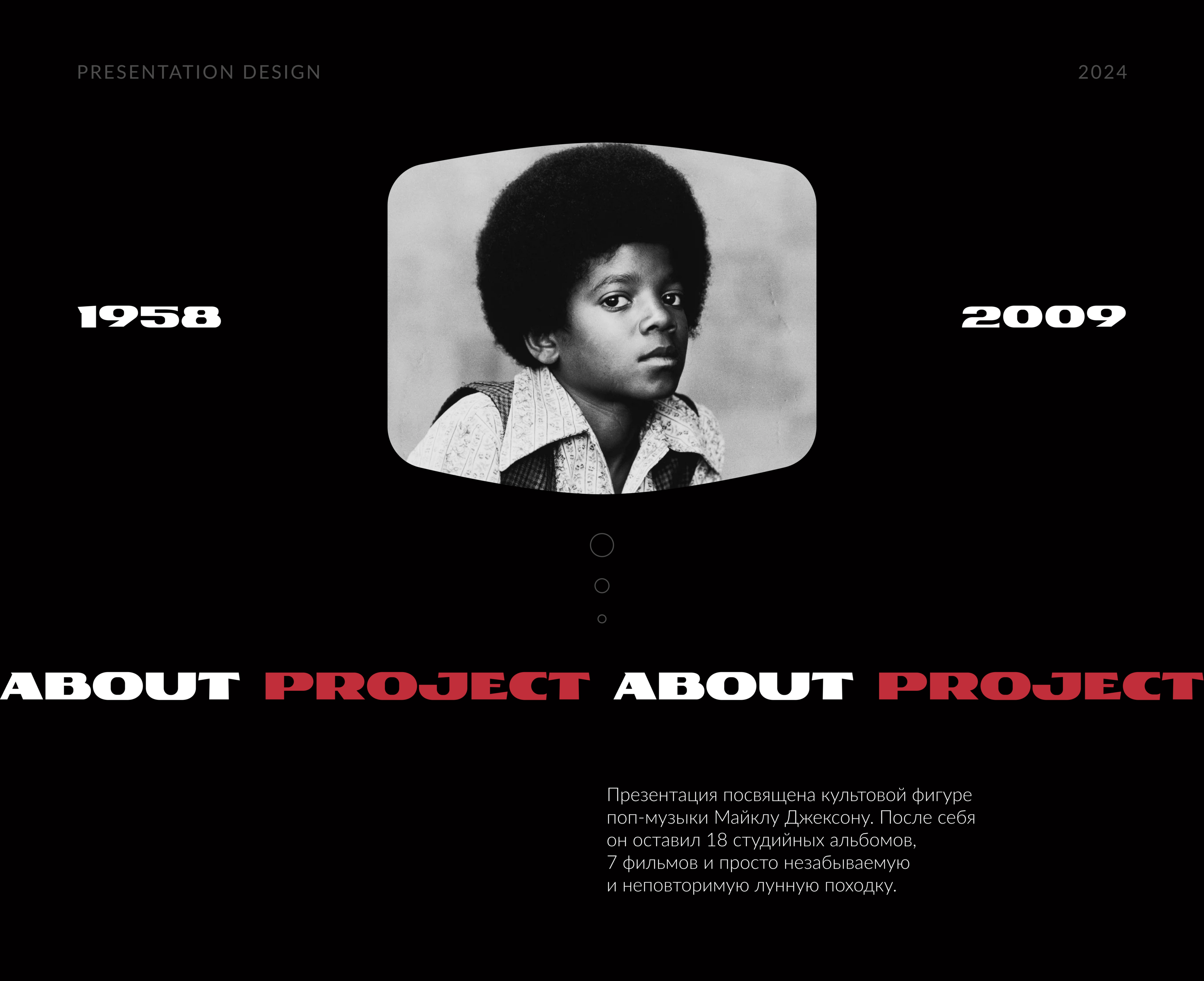 Презентация Michael Jackson — Изображение №1 — Маркетинг на Dprofile