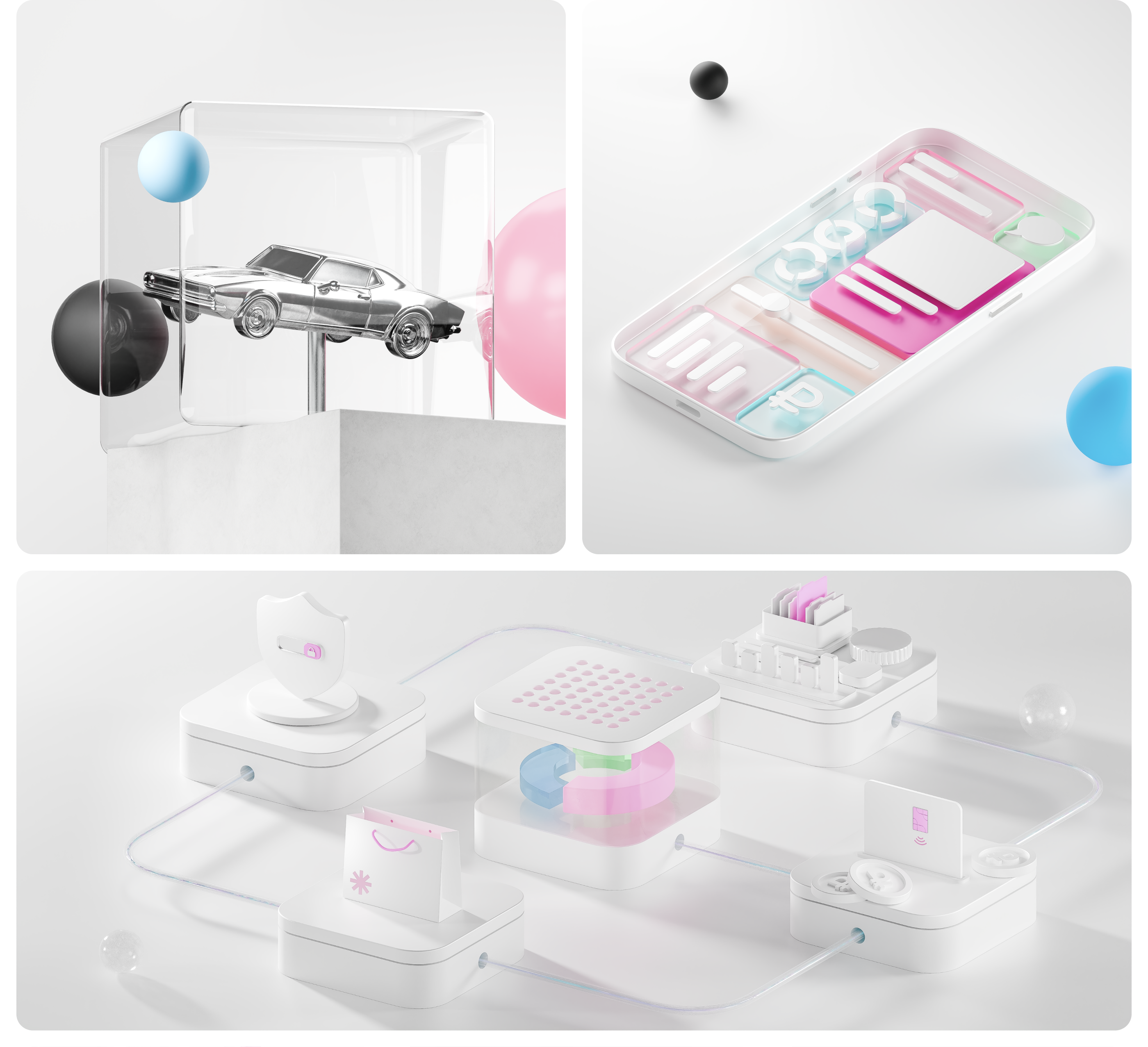 3D illustrations for Vanta company — Изображение №9 — Интерфейсы, Иллюстрация на Dprofile