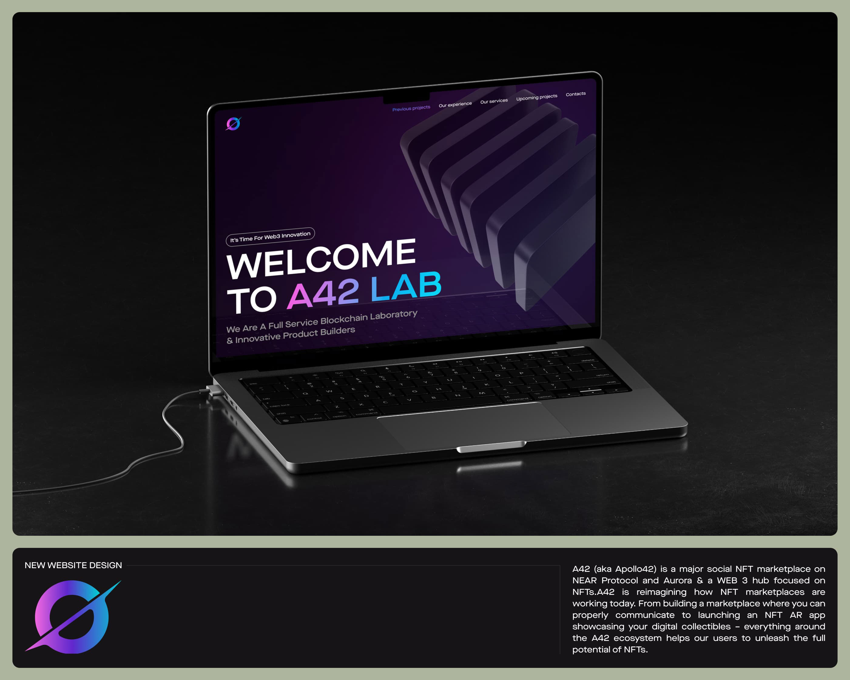 A42Lab - Blockchain Laboratory (NFT Marketplace) — Изображение №1 — Интерфейсы на Dprofile