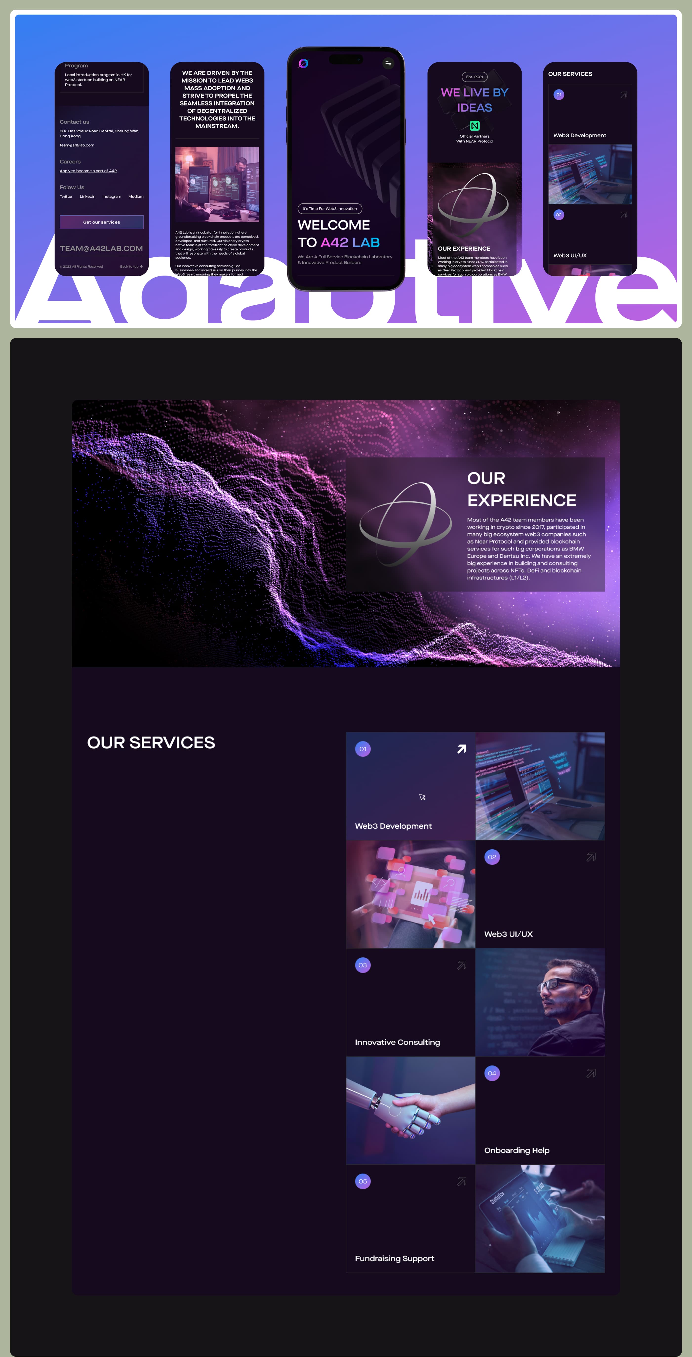 A42Lab - Blockchain Laboratory (NFT Marketplace) — Изображение №3 — Интерфейсы на Dprofile