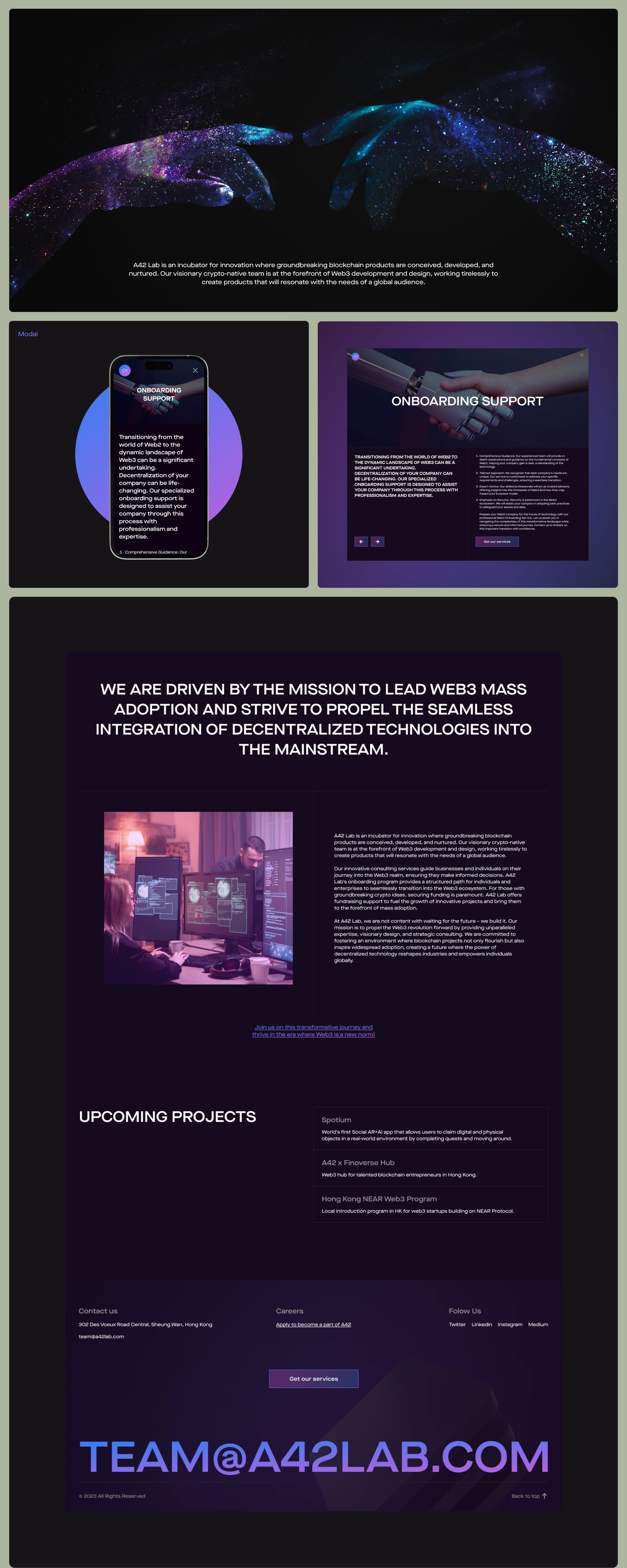 A42Lab - Blockchain Laboratory (NFT Marketplace) — Изображение №4 — Интерфейсы на Dprofile