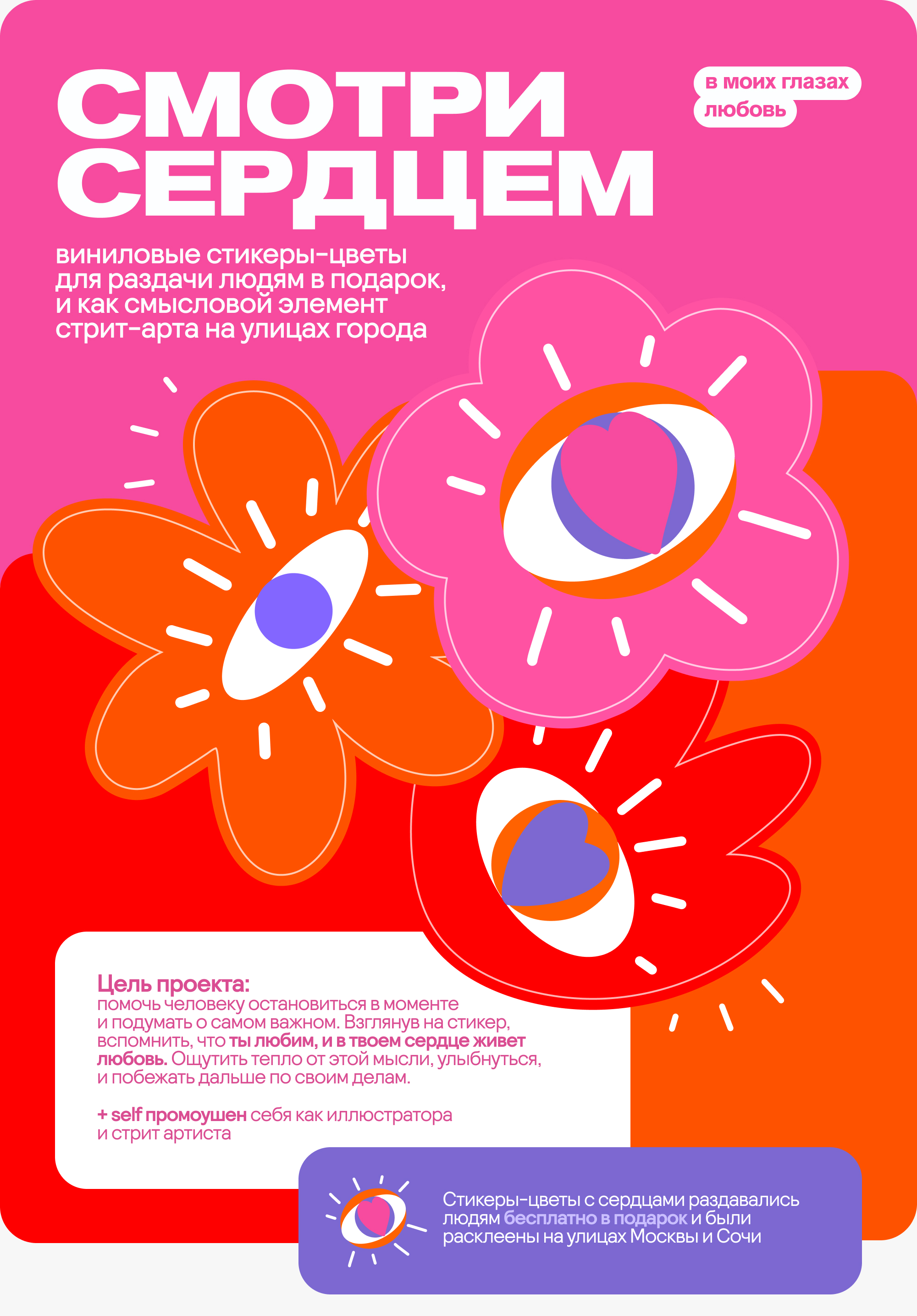 Стикеры "Смотри сердцем" — Изображение №1 — Иллюстрация, Маркетинг на Dprofile
