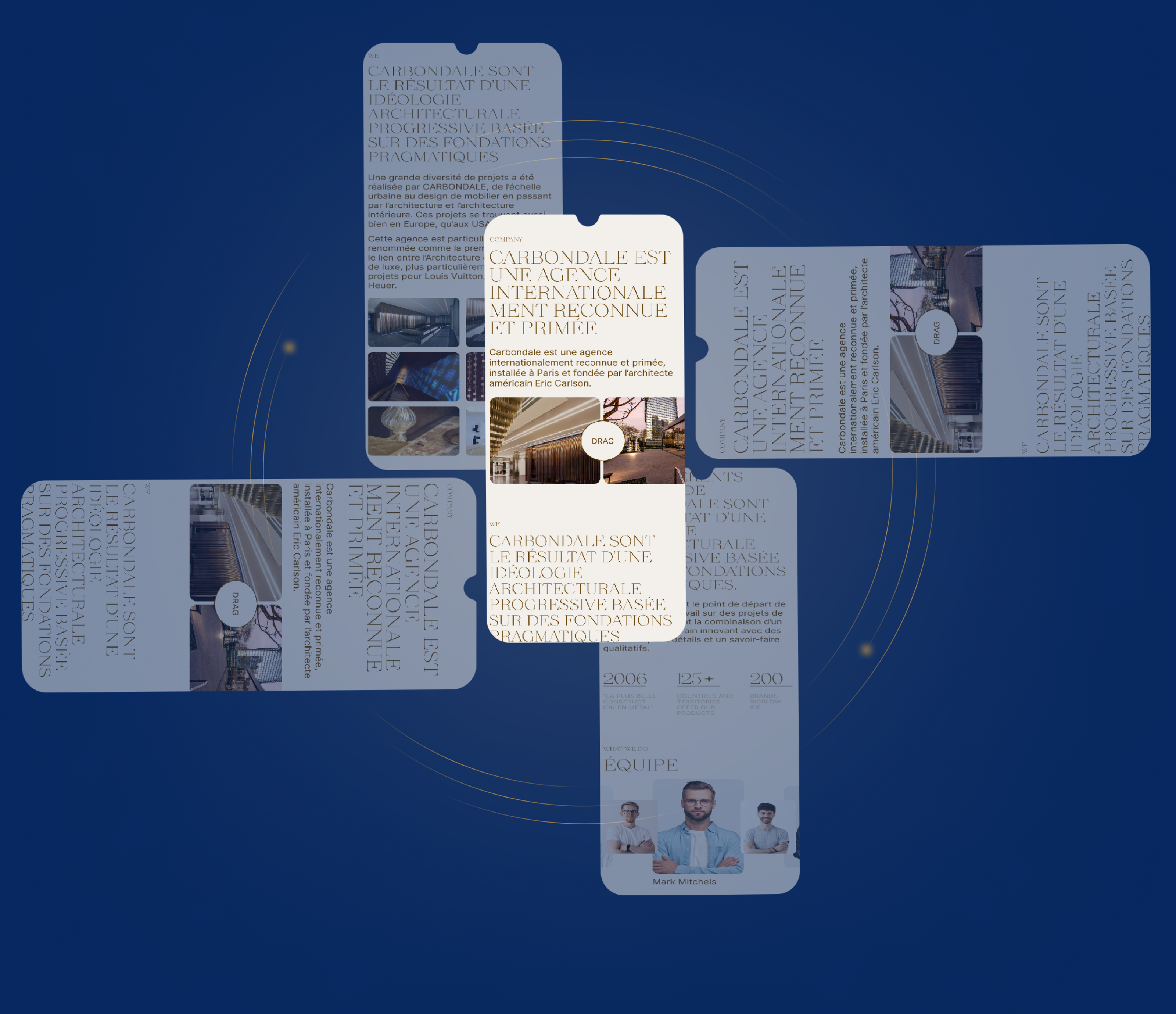 Architecture agency | Carbondale | Redesign — Изображение №6 — Интерфейсы, Брендинг на Dprofile