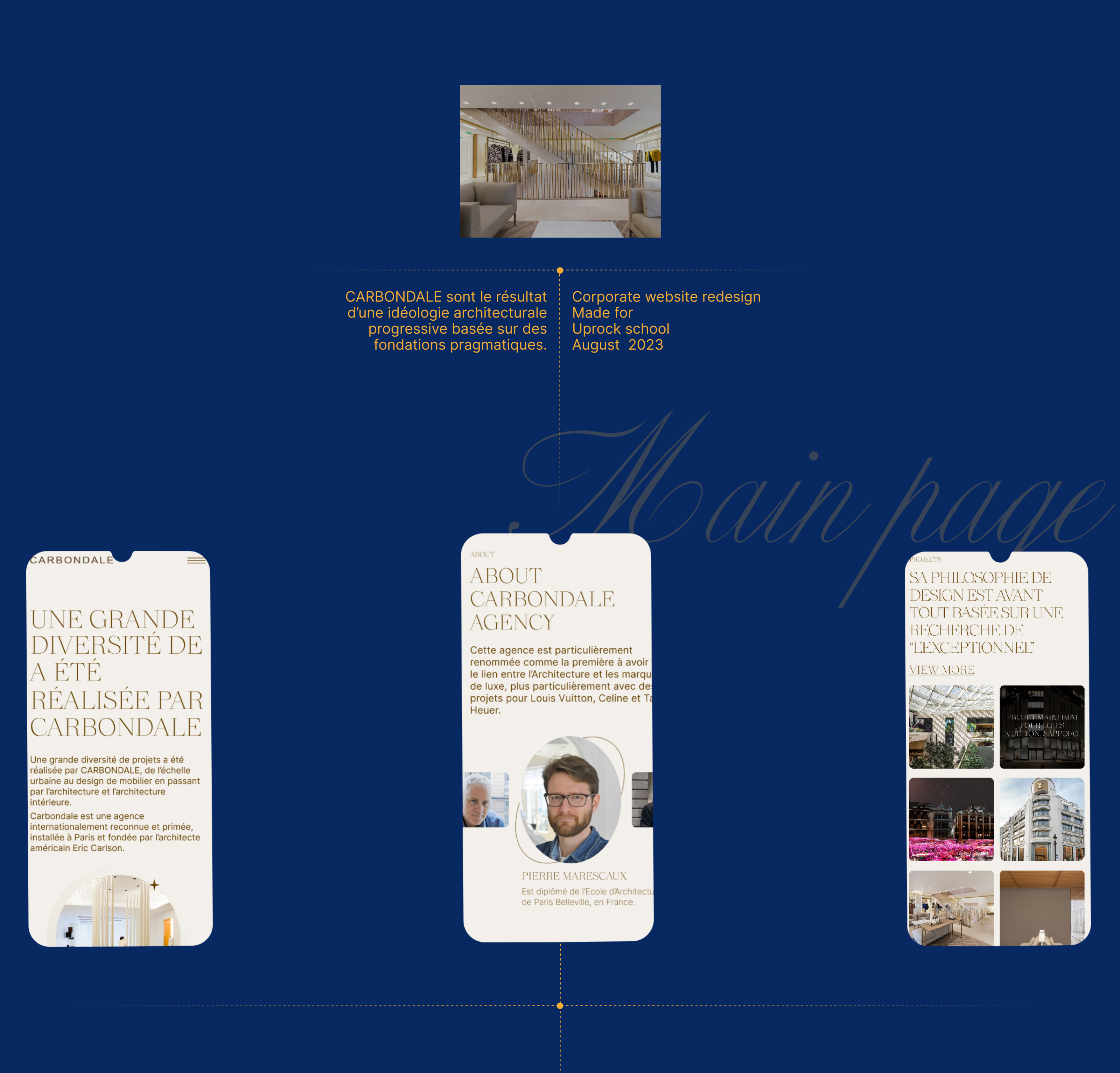 Architecture agency | Carbondale | Redesign — Изображение №2 — Интерфейсы, Брендинг на Dprofile