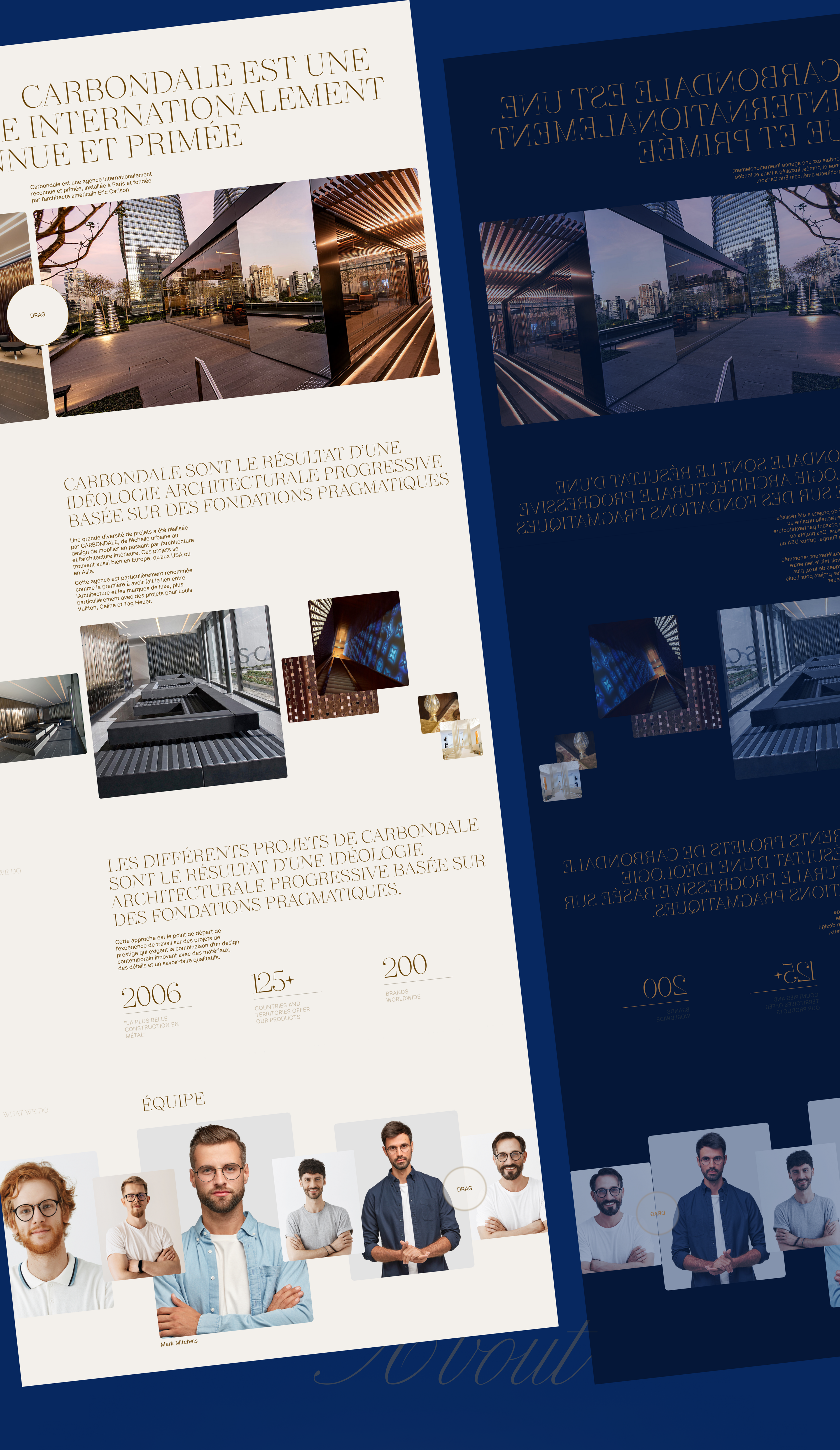 Architecture agency | Carbondale | Redesign — Изображение №5 — Интерфейсы, Брендинг на Dprofile