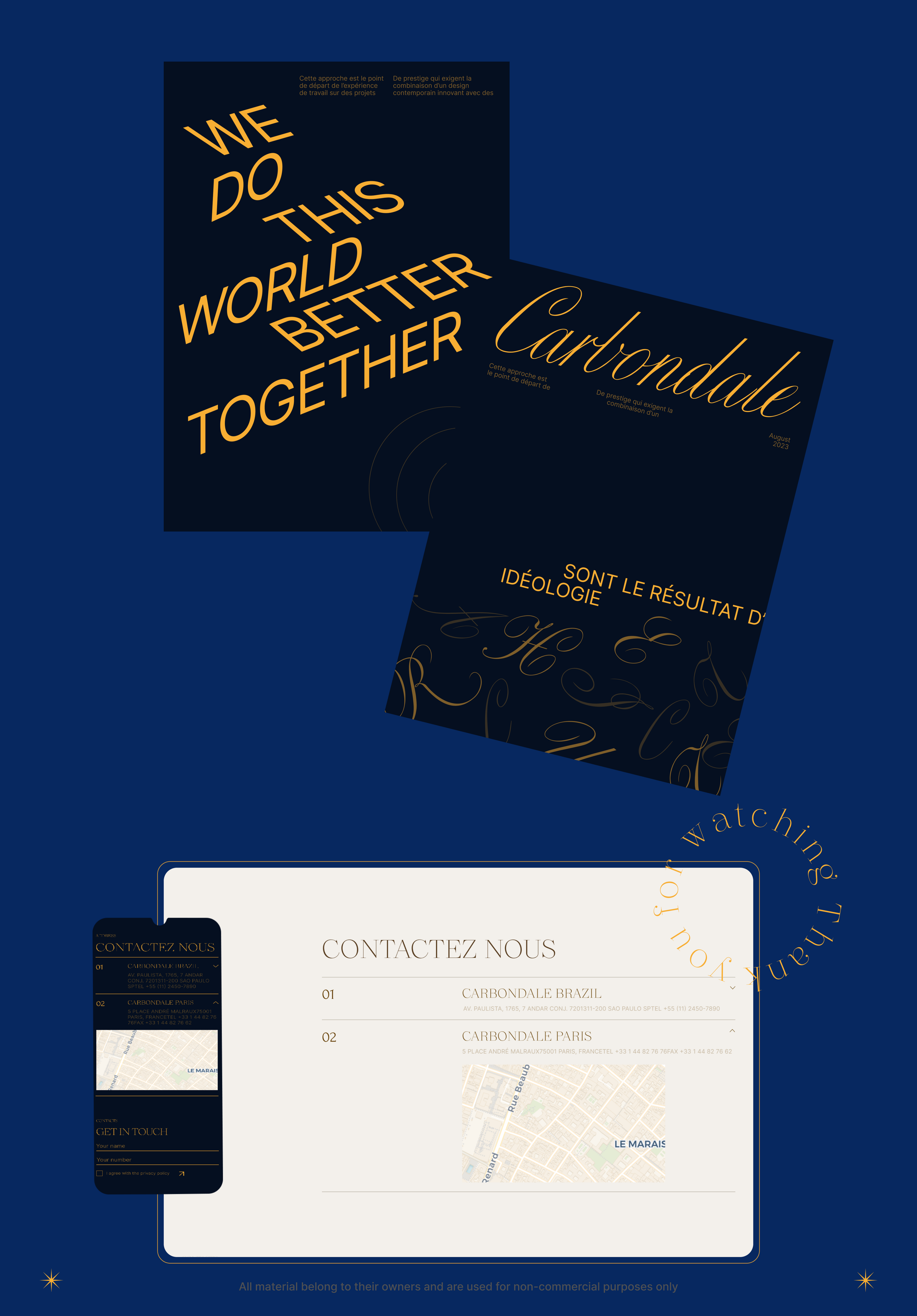 Architecture agency | Carbondale | Redesign — Изображение №10 — Интерфейсы, Брендинг на Dprofile
