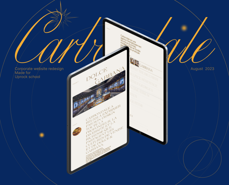 Architecture agency | Carbondale | Redesign — Интерфейсы, Брендинг на Dprofile