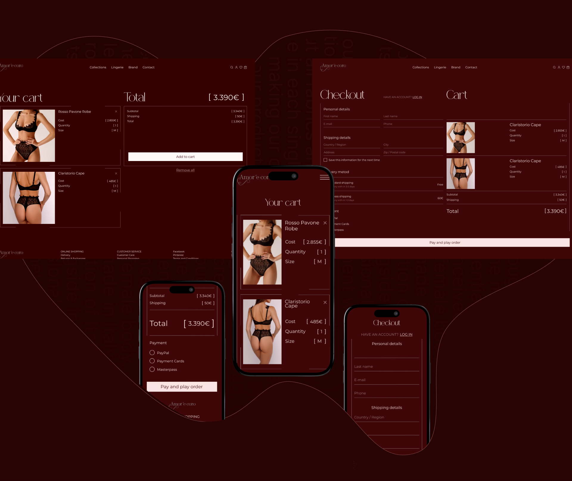 AMORE | E-commerce | Redesign — Изображение №8 — Интерфейсы, Брендинг на Dprofile