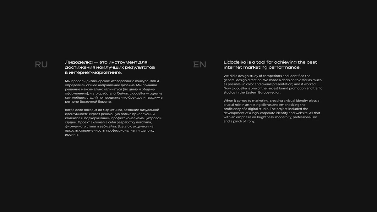 Айдентика и лендинг для маркетингового агенства — Изображение №3 — Интерфейсы, Брендинг на Dprofile