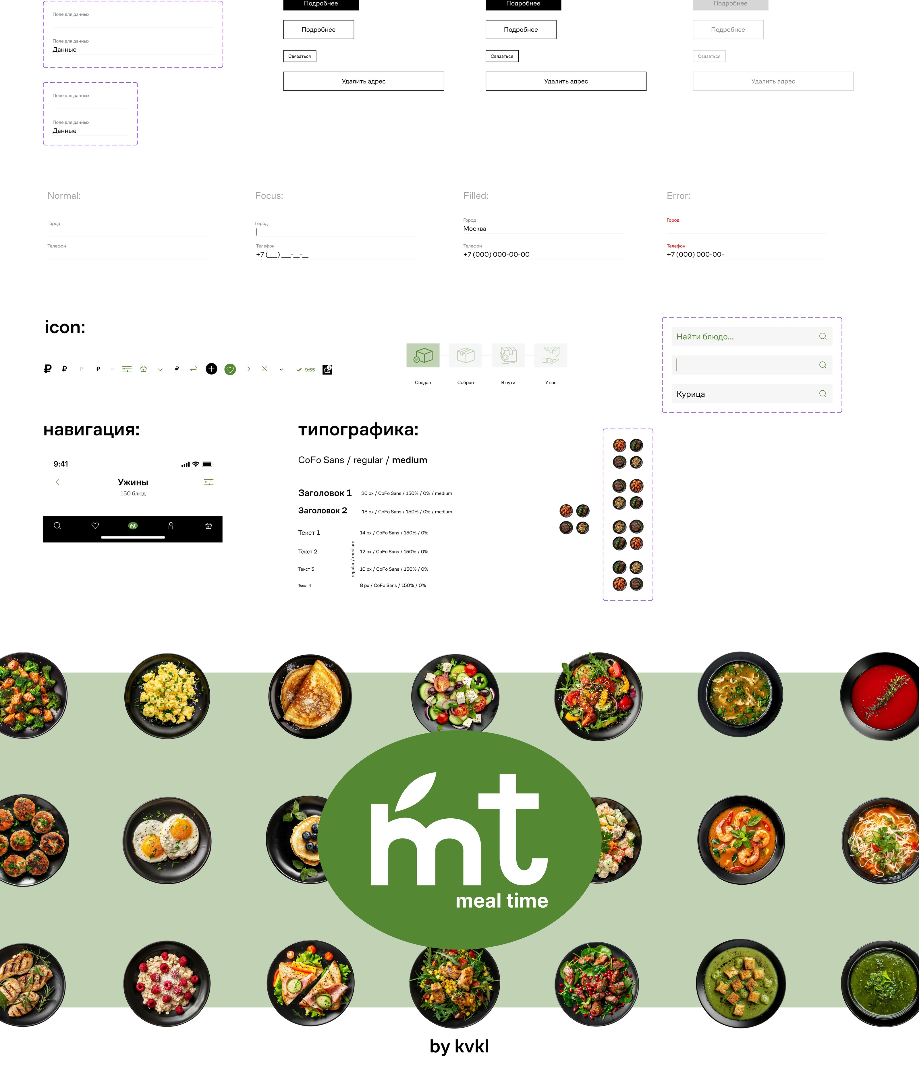 Mobile app "MealTime" — Изображение №9 — Интерфейсы на Dprofile