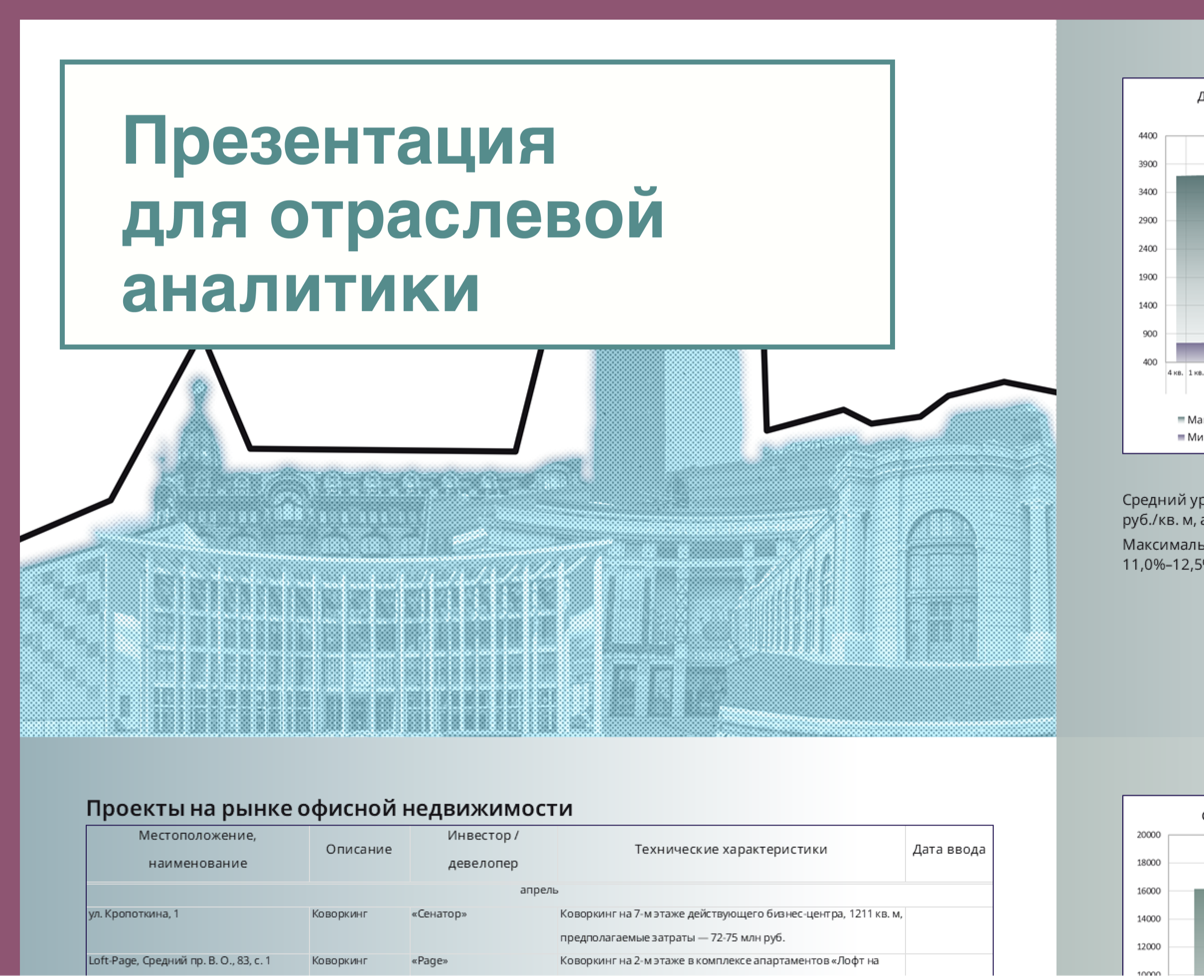 Презентация для отраслевой аналитики — Графика на Dprofile