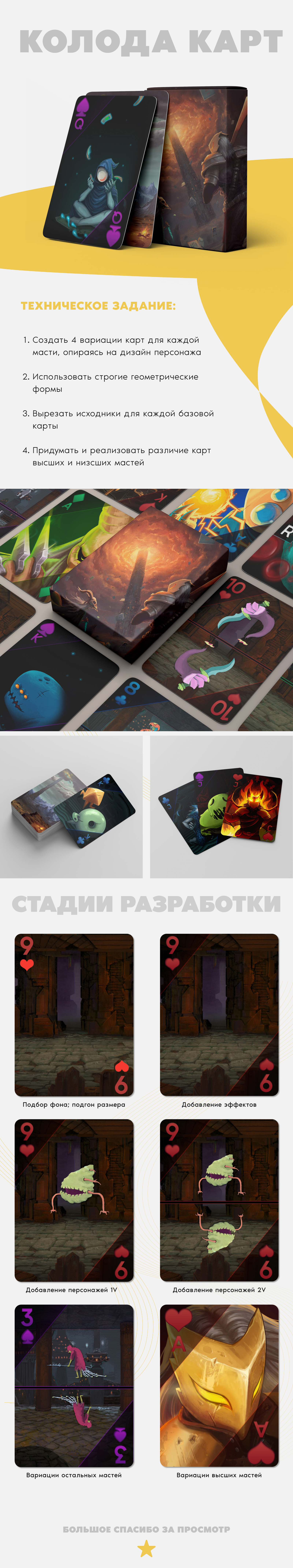 Карточная колода (по мотиву игры) — Изображение №1 — Графика на Dprofile