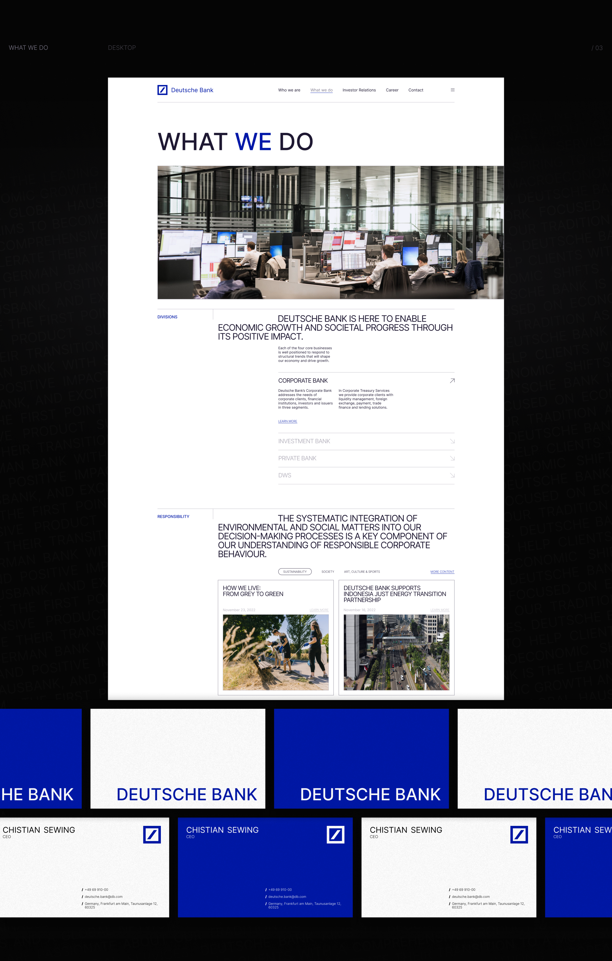 Deutsche Bank [corporate redesign] — Изображение №5 — Интерфейсы, Брендинг на Dprofile