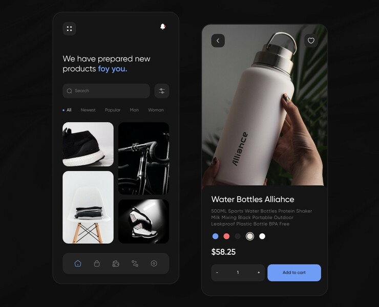 E-commerce of Sports Accessories — Интерфейсы, Брендинг на Dprofile