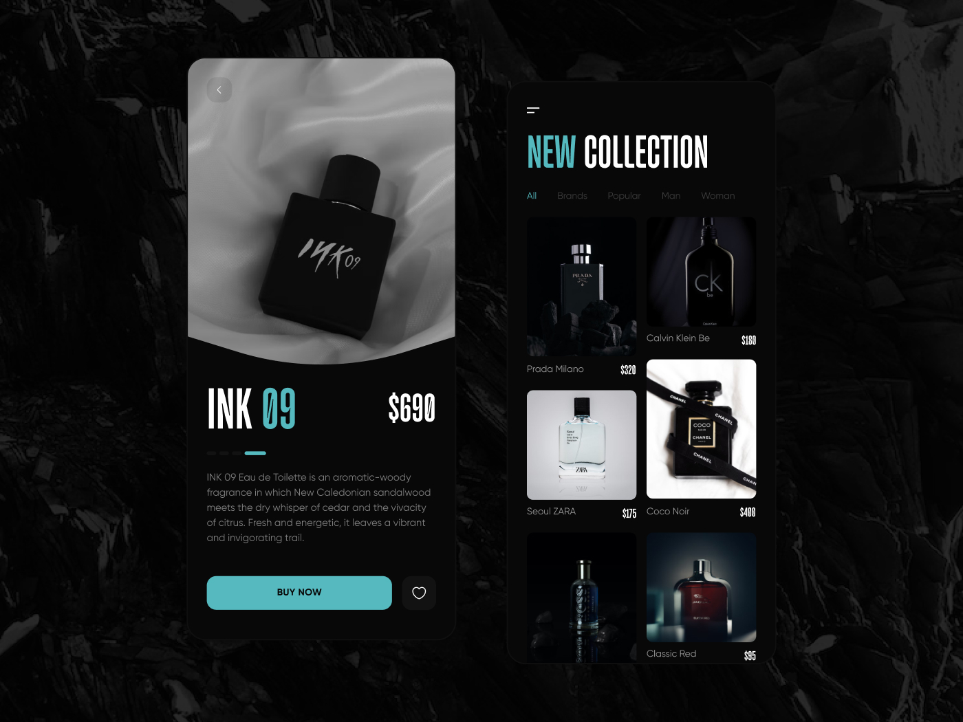 E-commerce of Perfumes — Изображение №1 — Интерфейсы, Брендинг, Графика на Dprofile