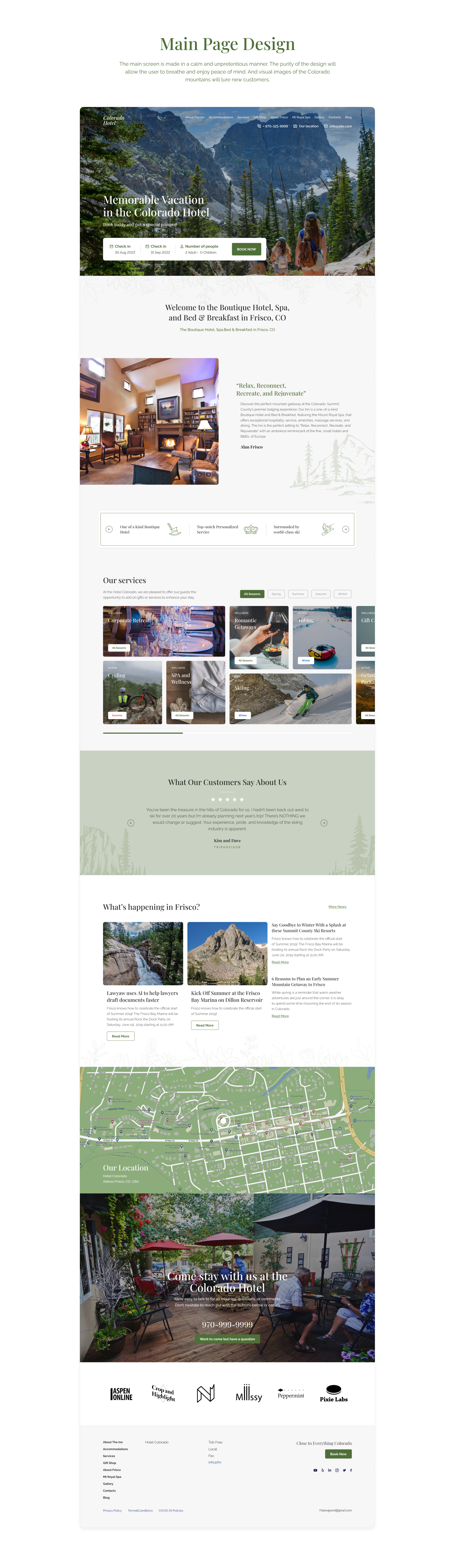 Hotel in Colorado — Изображение №5 — Интерфейсы на Dprofile