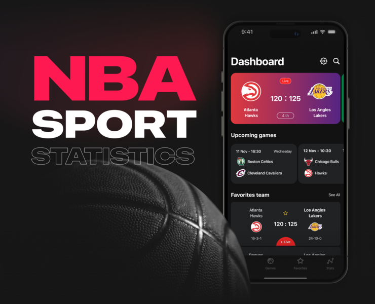 NBA SPORT STATISTICS — Интерфейсы на Dprofile