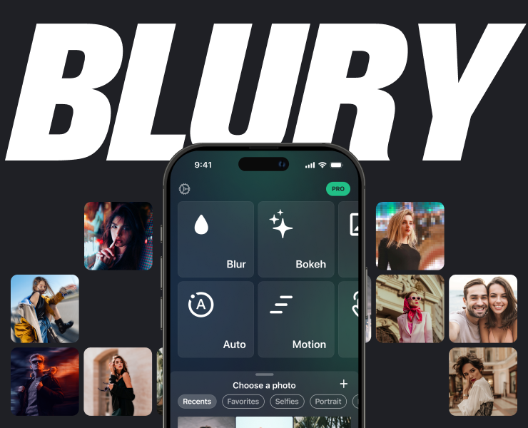 Blury — Фоторедактор — Интерфейсы на Dprofile