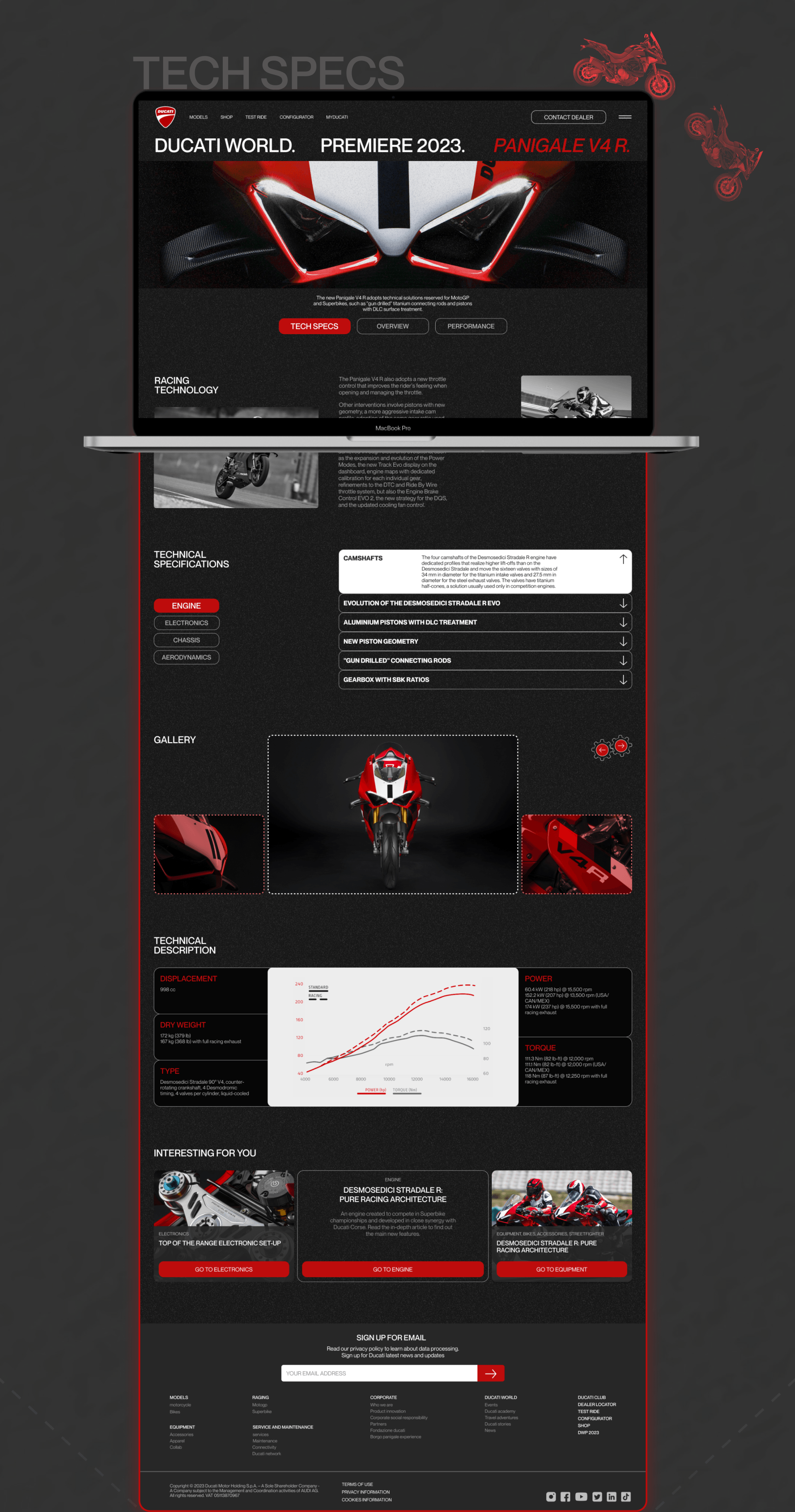 DUCATI | REDESIGN — Изображение №5 — Интерфейсы на Dprofile