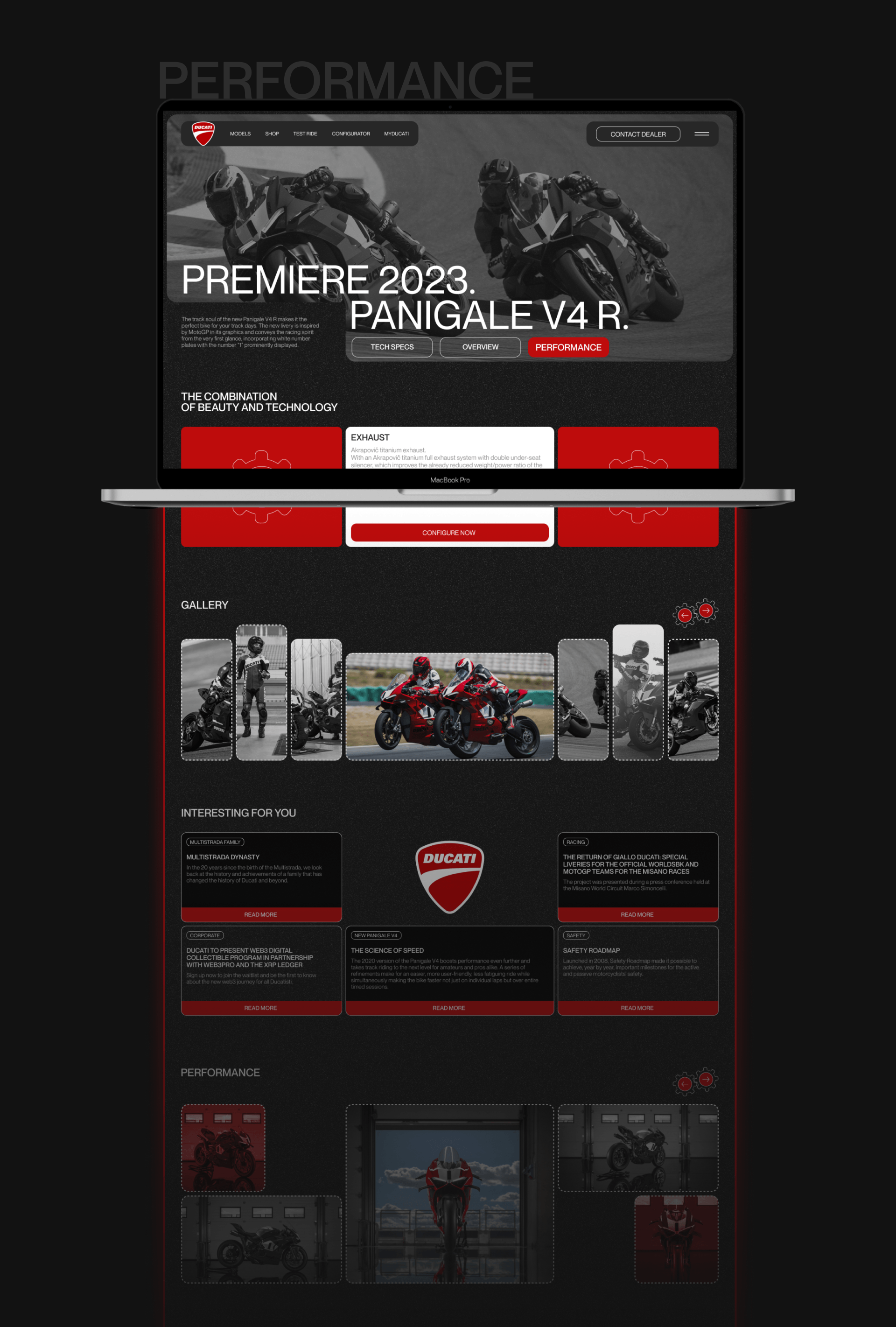 DUCATI | REDESIGN — Изображение №9 — Интерфейсы на Dprofile