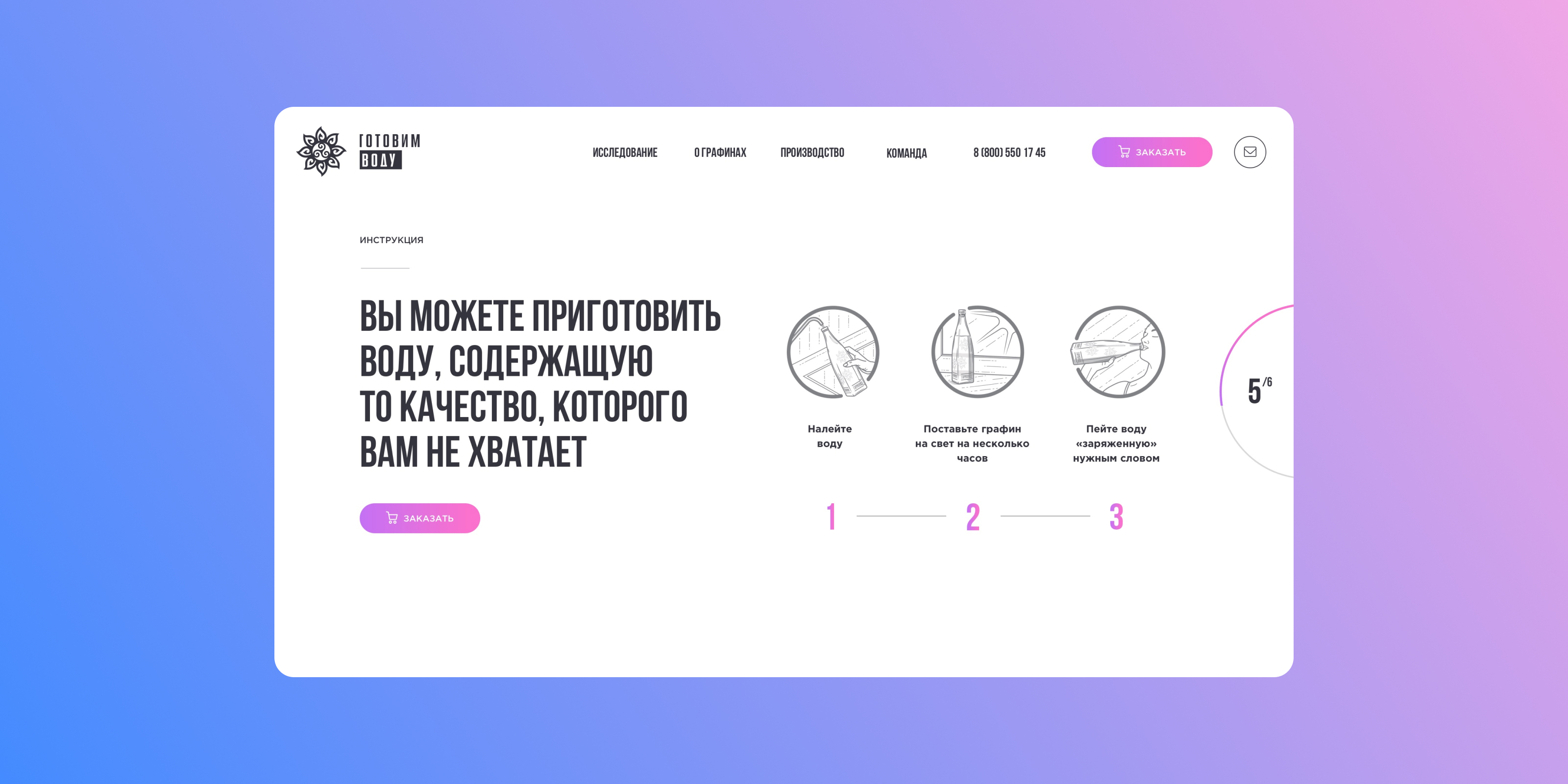 Prepare the Water Landing Page — Изображение №5 — Интерфейсы на Dprofile