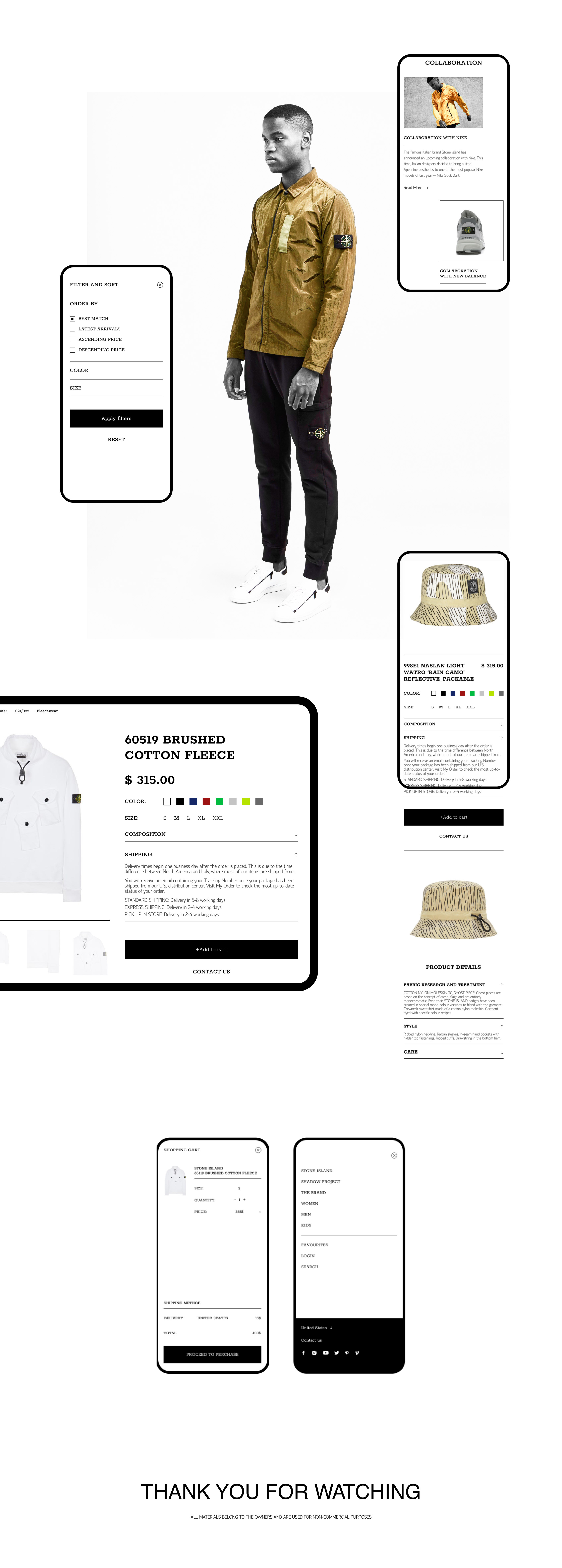Stone Island website redesign concept — Изображение №10 — Интерфейсы на Dprofile