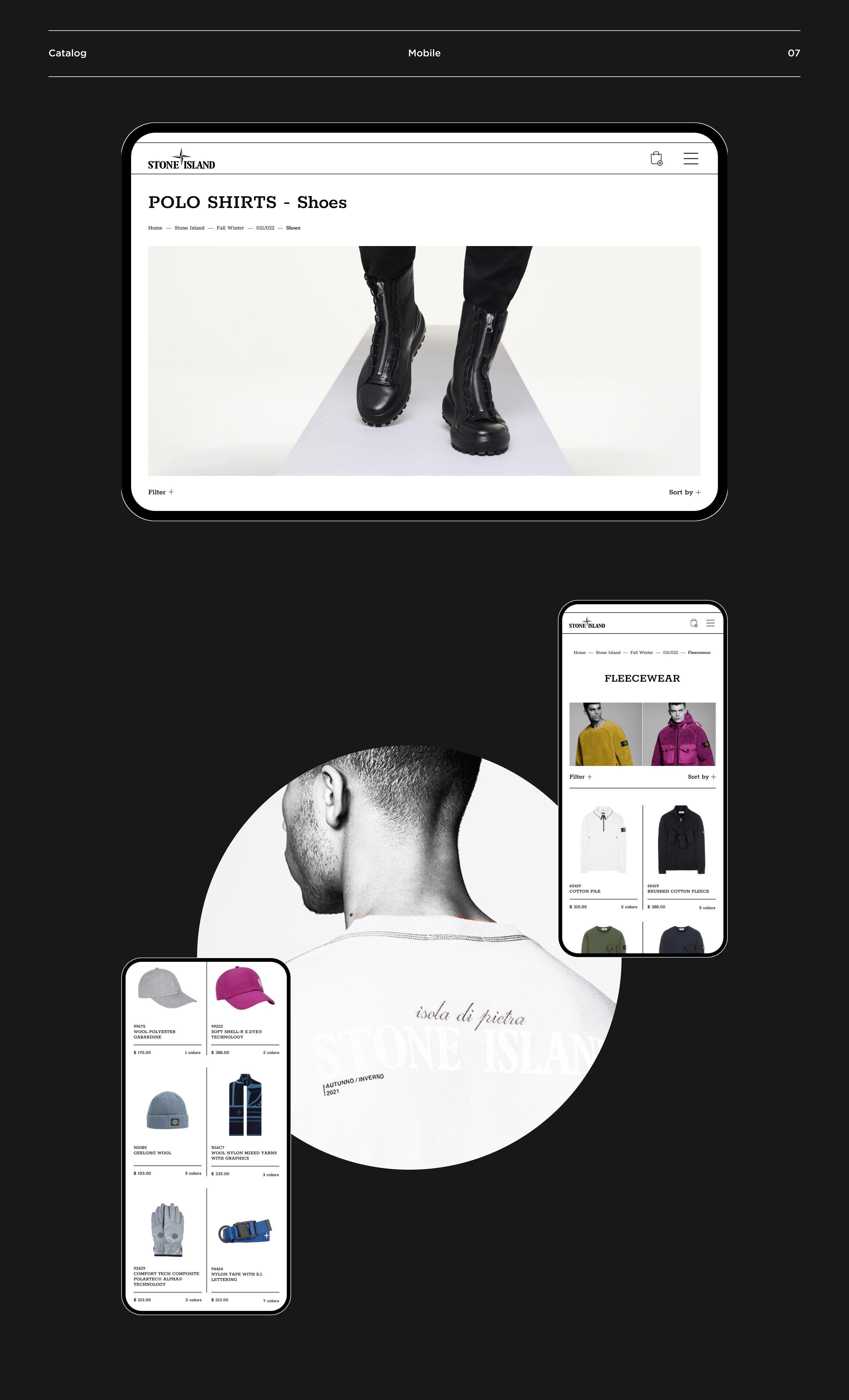 Stone Island website redesign concept — Изображение №7 — Интерфейсы на Dprofile