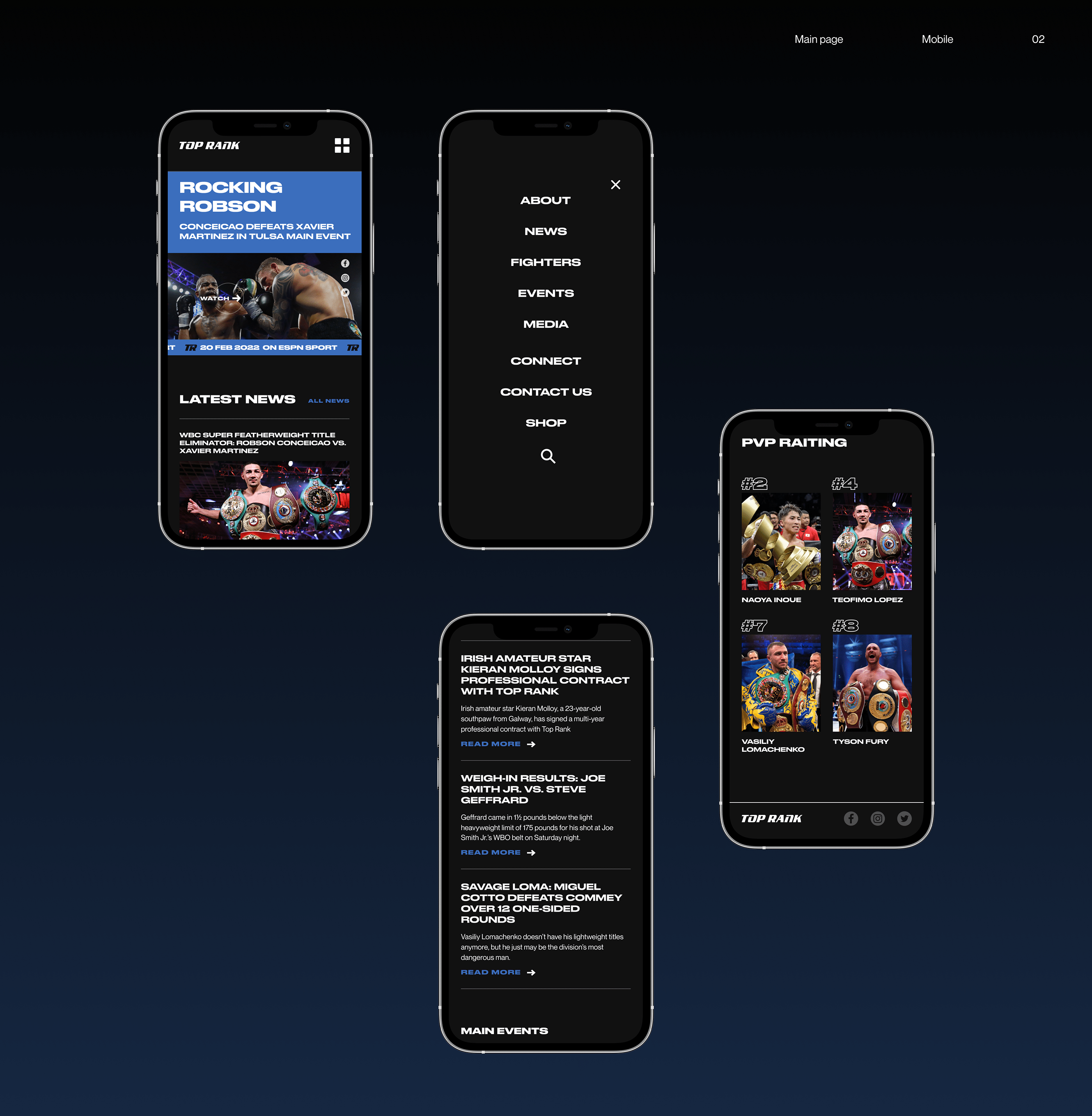 Top Rank website redesign concept — Изображение №3 — Интерфейсы на Dprofile