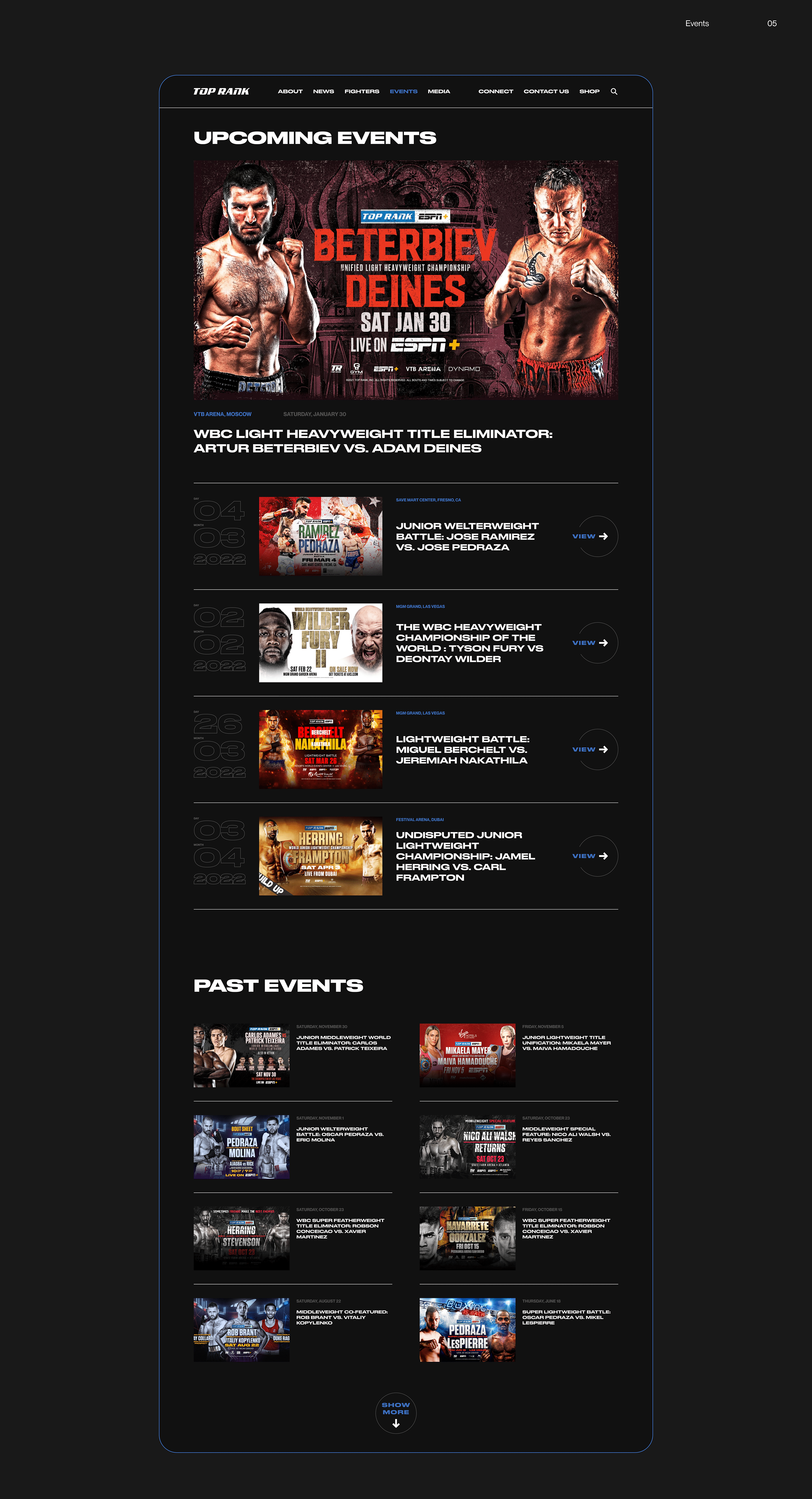Top Rank website redesign concept — Изображение №7 — Интерфейсы на Dprofile