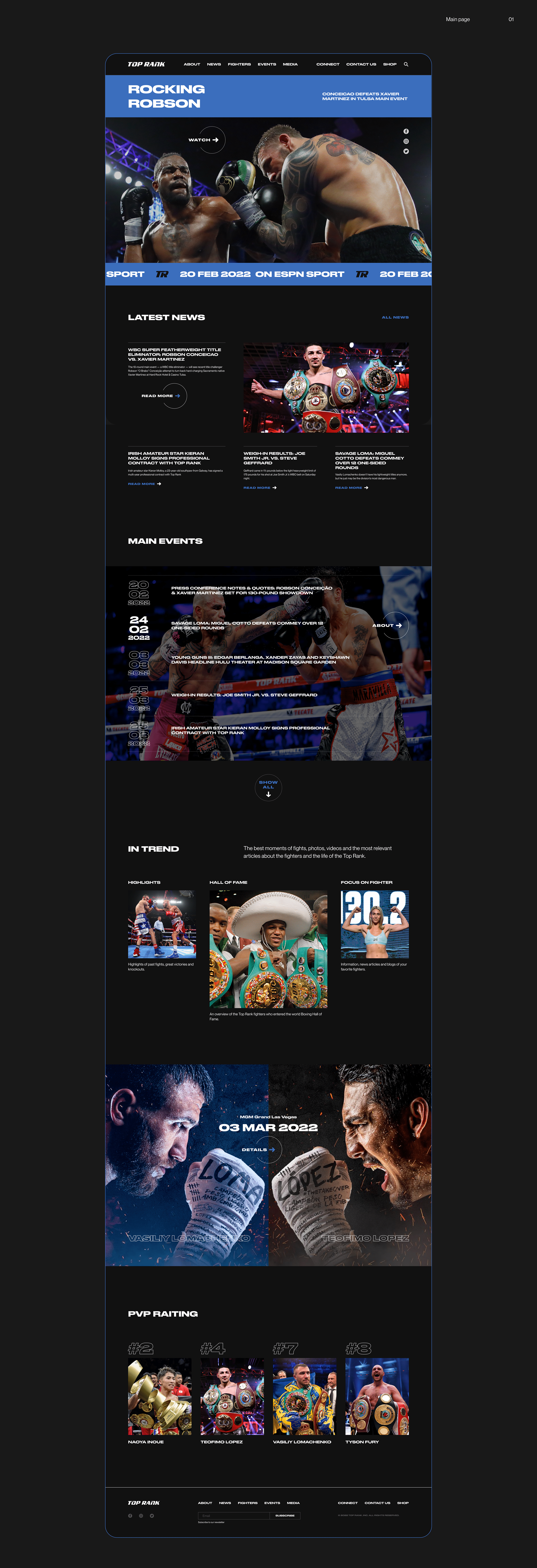 Top Rank website redesign concept — Изображение №2 — Интерфейсы на Dprofile