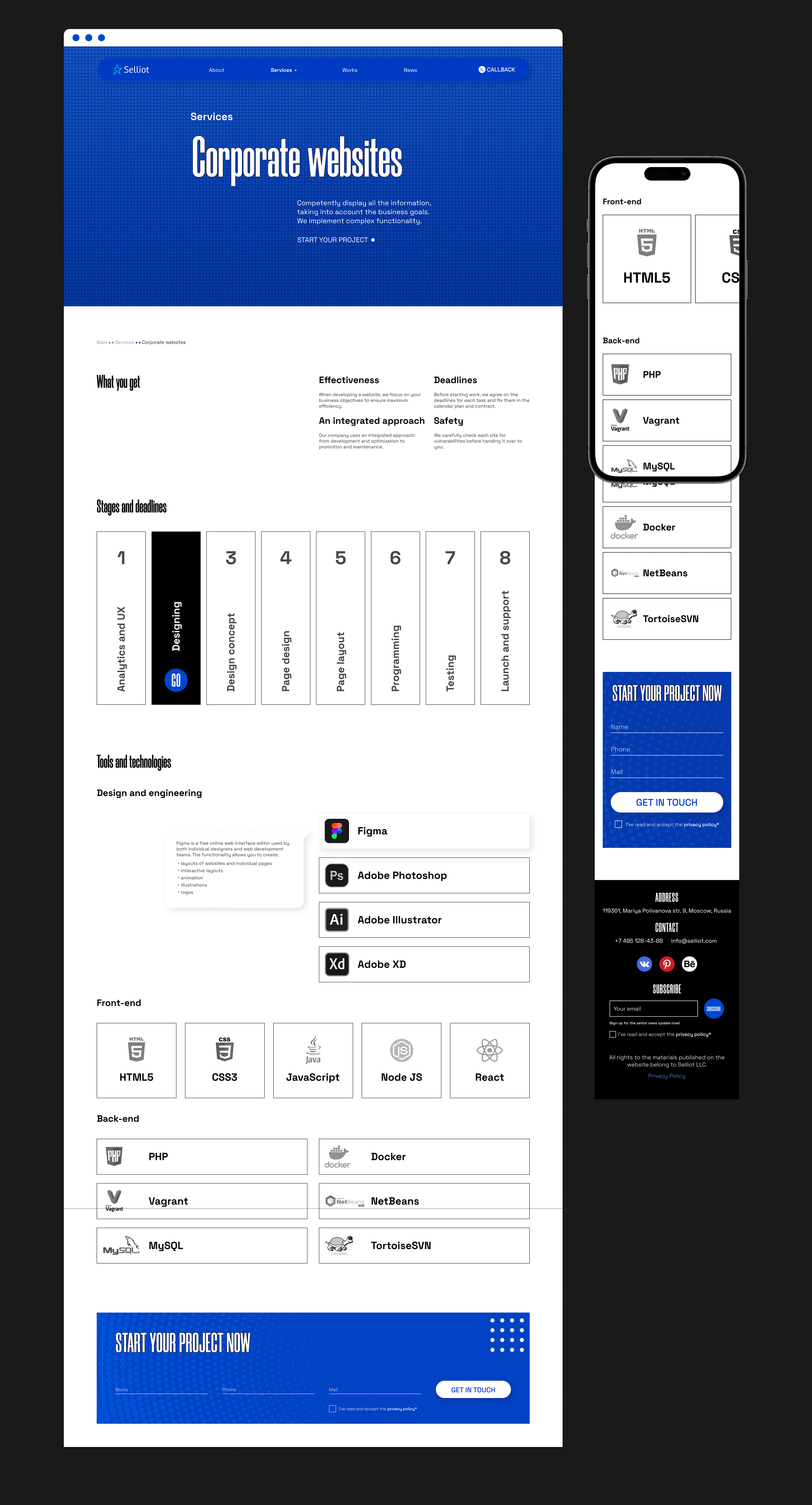 Selliot Agency Website Design — Изображение №5 — Интерфейсы на Dprofile